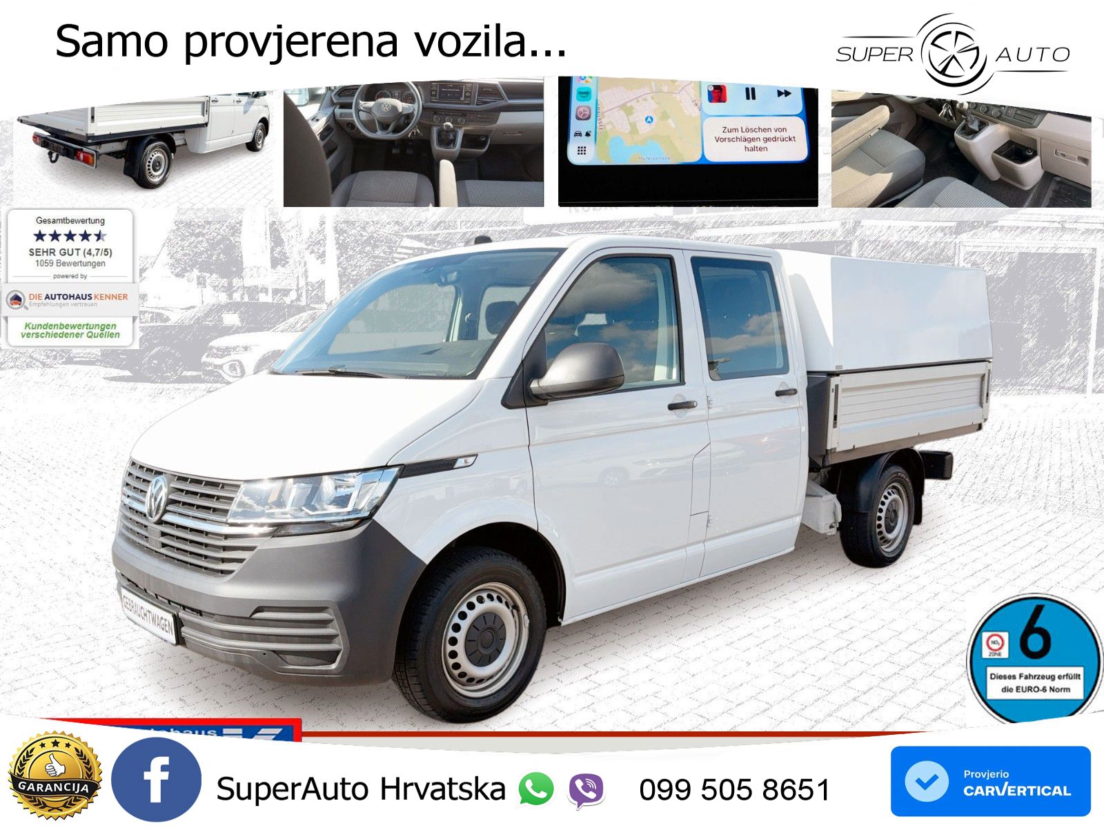 Volkswagen T6.1 Transporter DoKa Pritsche LR 2,0 TDI 4motio 150 KS