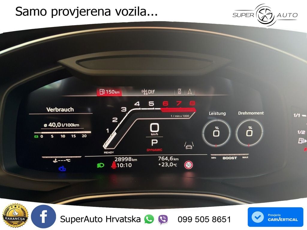 Audi RS6 Avant 4.0 TFSI V8 (600 KS) quattro Tiptronic ZRAČNI+ACC+GR SJED+KAM+PANO
