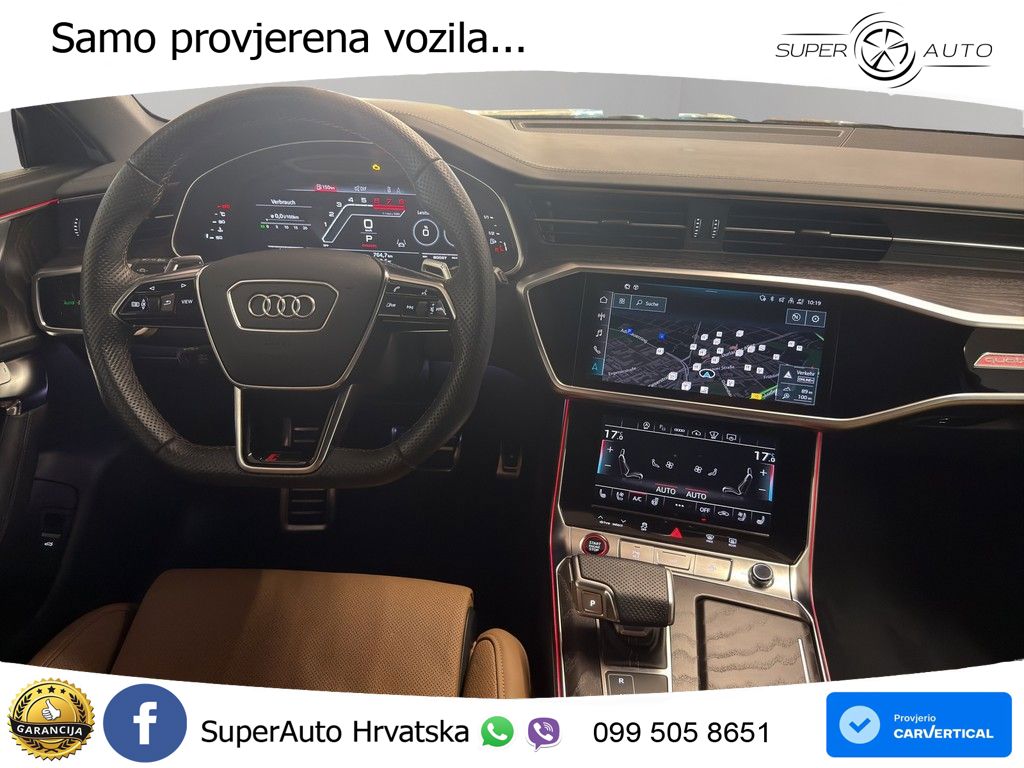 Audi RS6 Avant 4.0 TFSI V8 (600 KS) quattro Tiptronic ZRAČNI+ACC+GR SJED+KAM+PANO