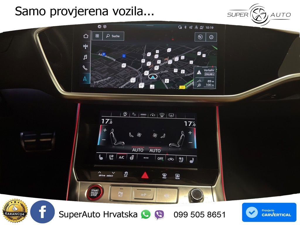 Audi RS6 Avant 4.0 TFSI V8 (600 KS) quattro Tiptronic ZRAČNI+ACC+GR SJED+KAM+PANO