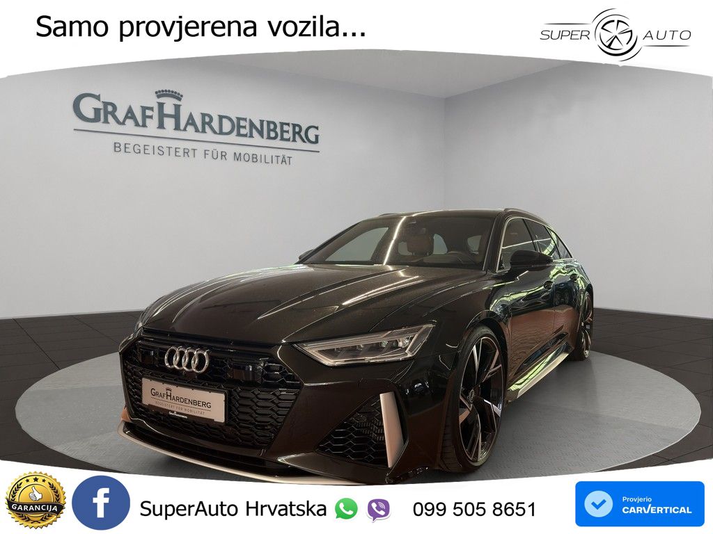 Audi RS6 Avant 4.0 TFSI V8 (600 KS) quattro Tiptronic ZRAČNI+ACC+GR SJED+KAM+PANO