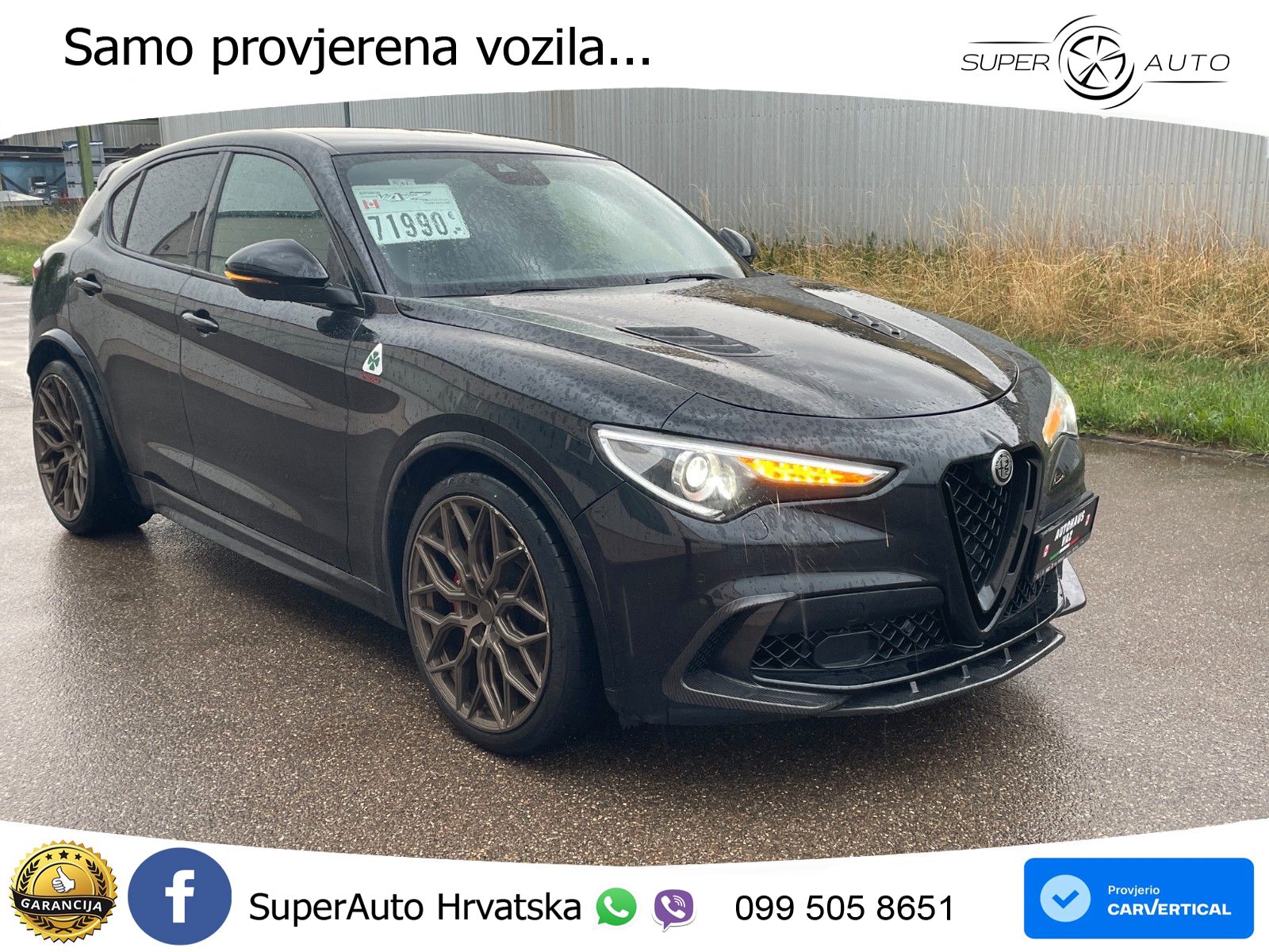 Alfa Romeo Stelvio Quadrifoglio 2.9 V6 Bi-Turbo (520 KS) Q4 Automatic