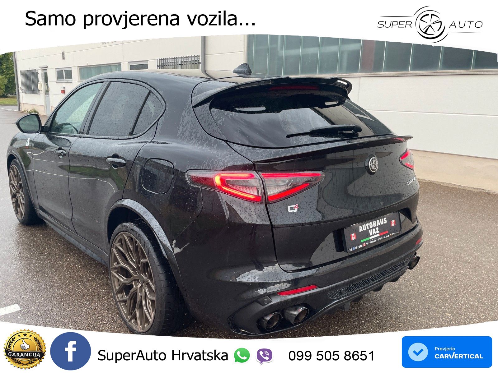 Alfa Romeo Stelvio Quadrifoglio 2.9 V6 Bi-Turbo (520 KS) Q4 Automatic