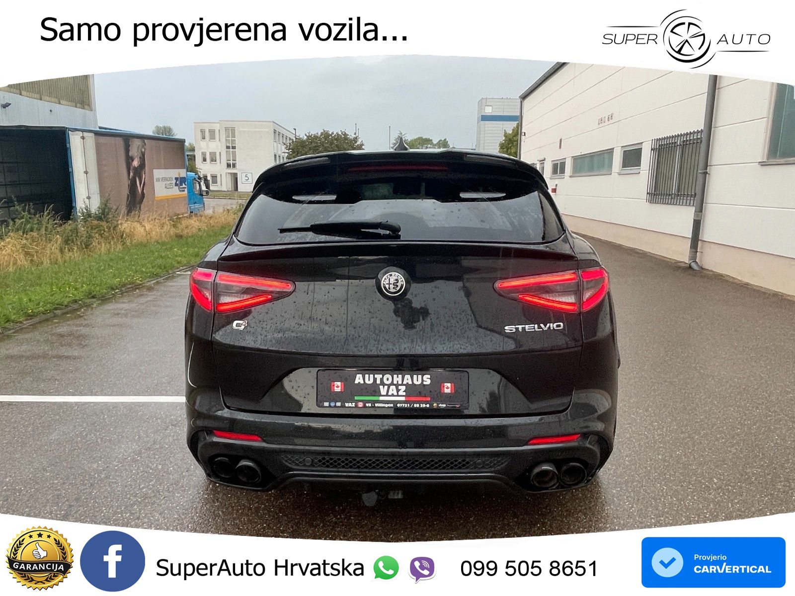 Alfa Romeo Stelvio Quadrifoglio 2.9 V6 Bi-Turbo (520 KS) Q4 Automatic