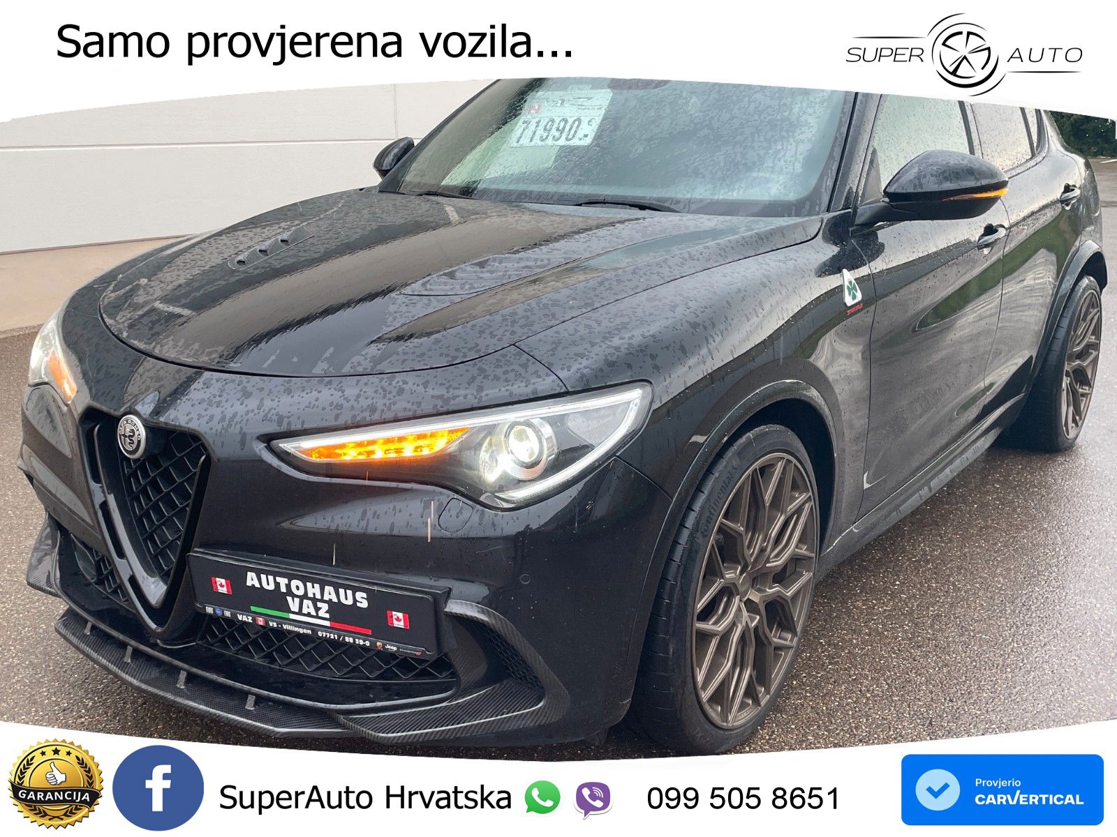 Alfa Romeo Stelvio Quadrifoglio 2.9 V6 Bi-Turbo (520 KS) Q4 Automatic