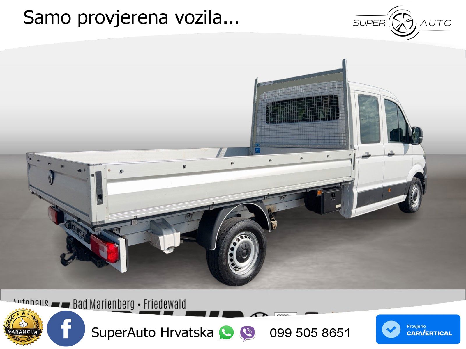 Volkswagen Crafter Pritsche 35 DOKA lang 4MOTION 177 KS