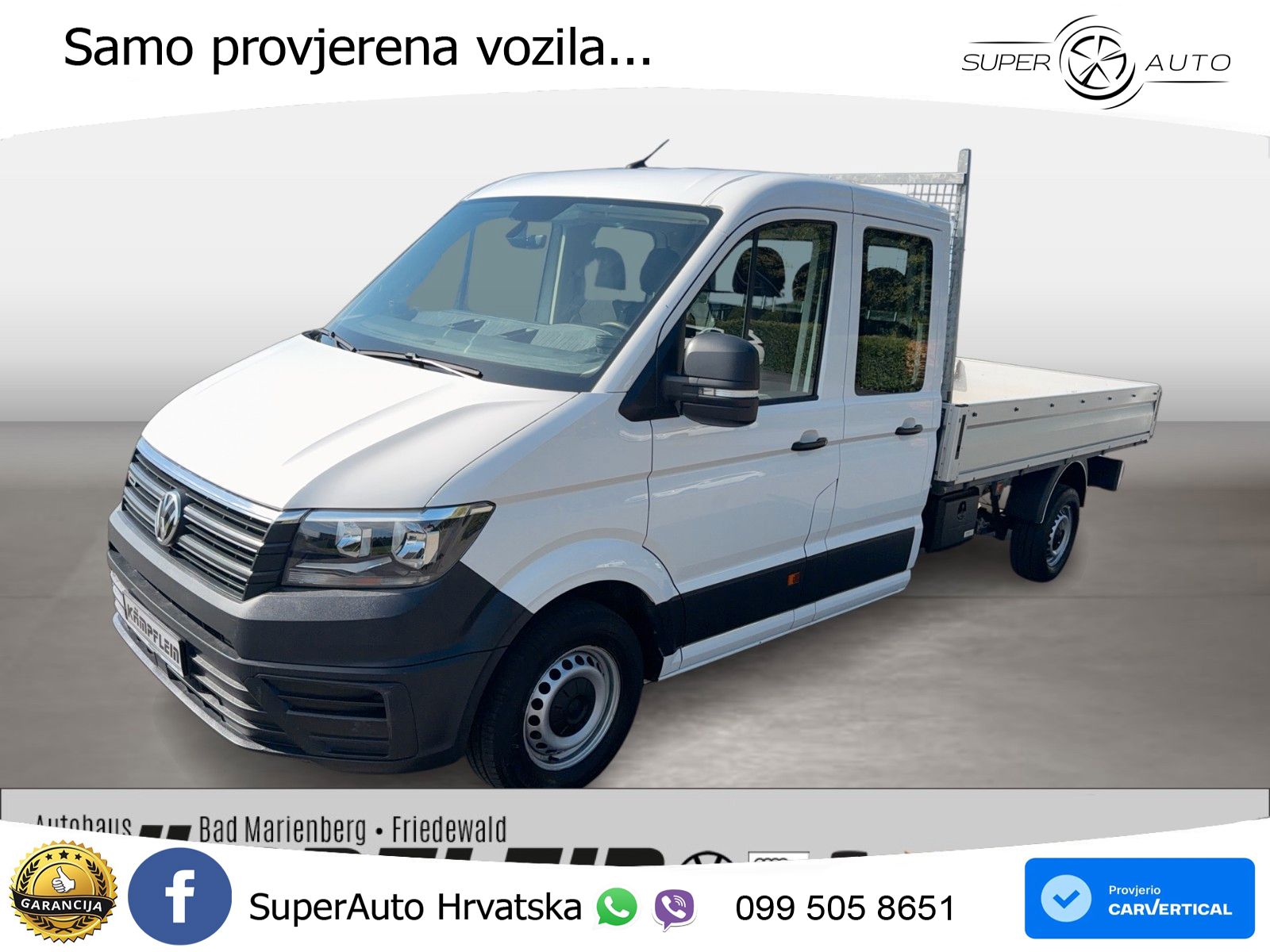 Volkswagen Crafter Pritsche 35 DOKA lang 4MOTION 177 KS