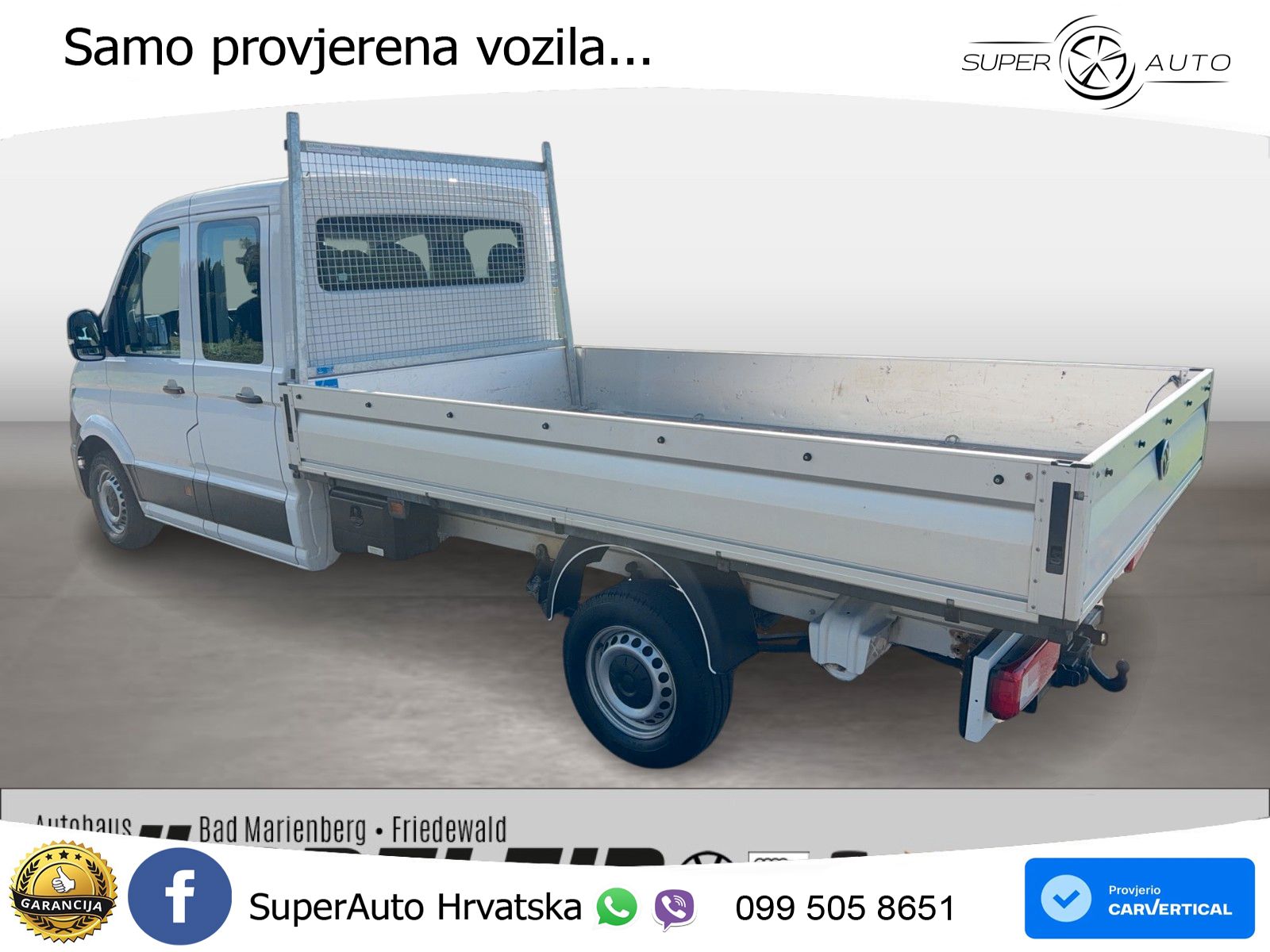Volkswagen Crafter Pritsche 35 DOKA lang 4MOTION 177 KS