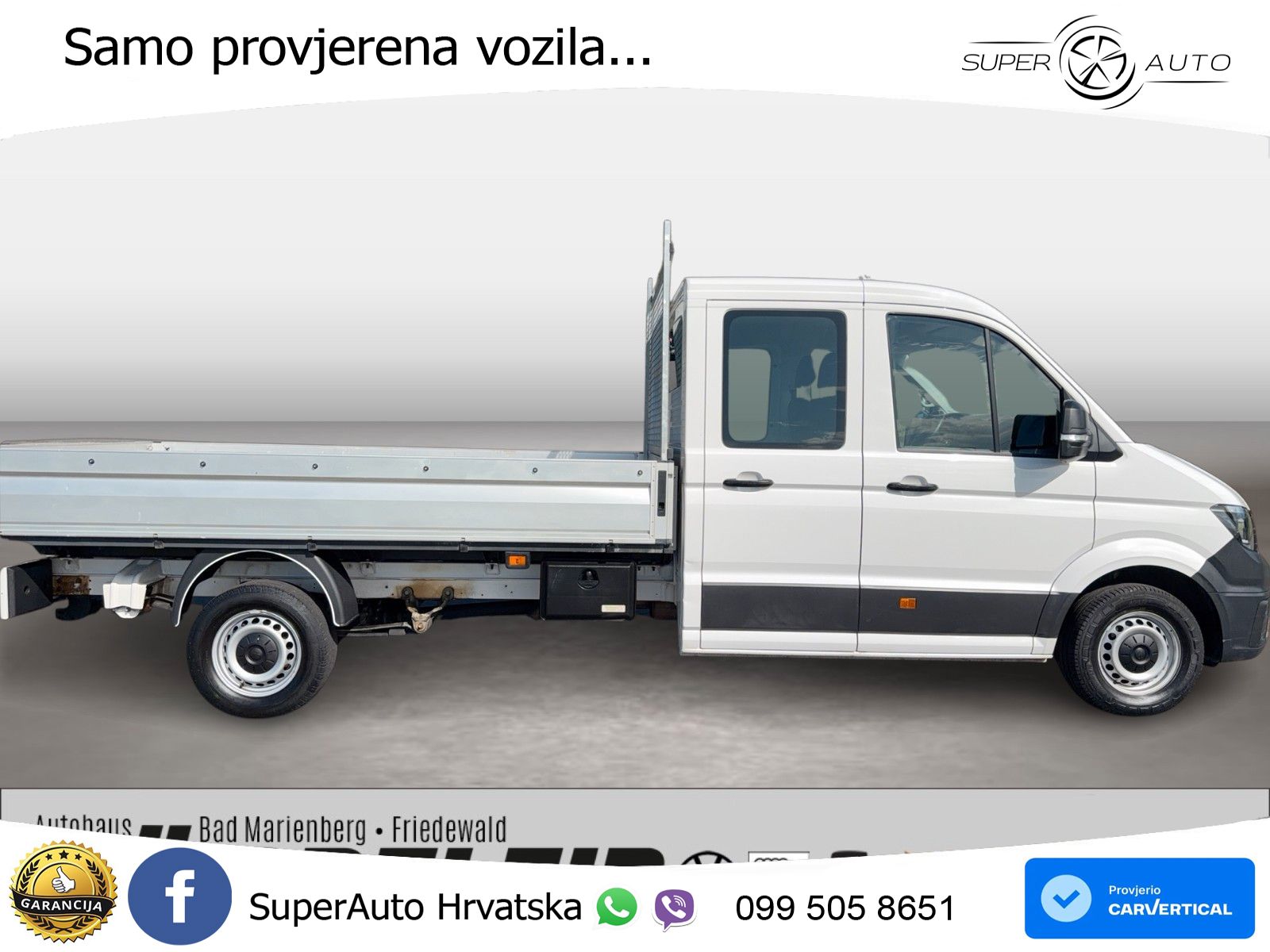 Volkswagen Crafter Pritsche 35 DOKA lang 4MOTION 177 KS