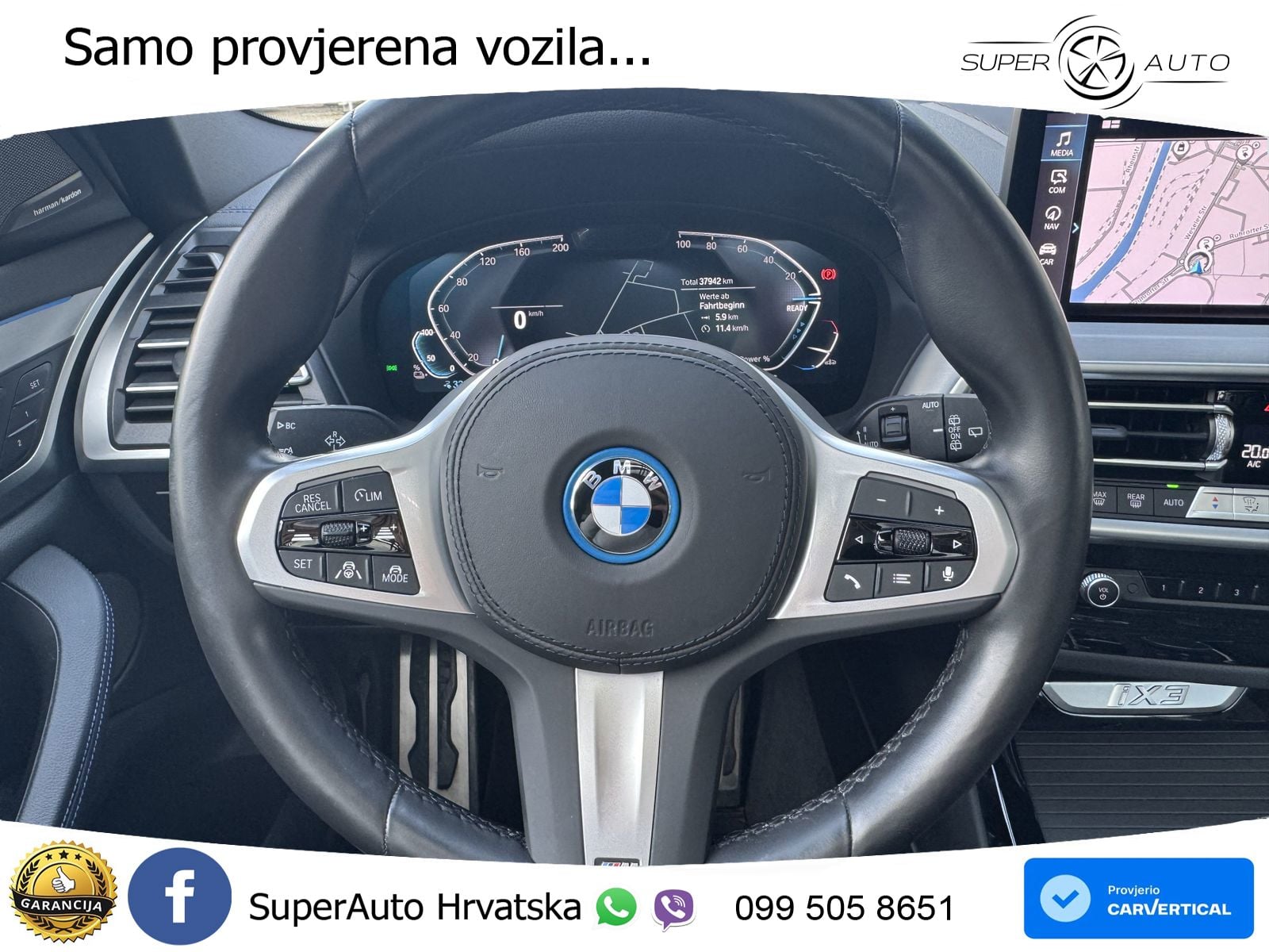 BMW iX3 80 kWh (286 KS) M Sport ACC+HEAD+GR SJED+360+PANO