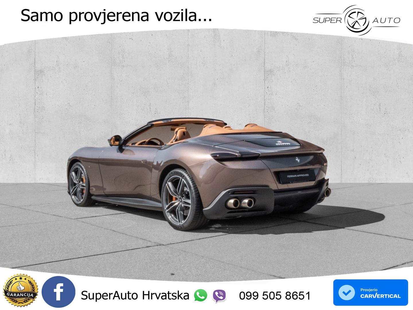 Ferrari Roma Spider 3.9 V8 (620 KS) F1 DCT MATRIX+GR SJED+KAM