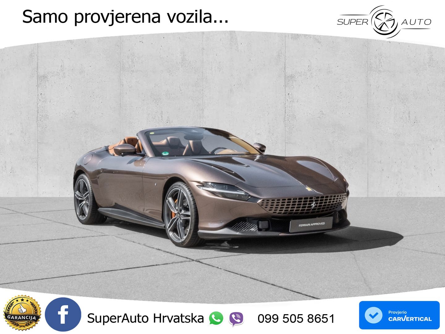 Ferrari Roma Spider 3.9 V8 (620 KS) F1 DCT MATRIX+GR SJED+KAM