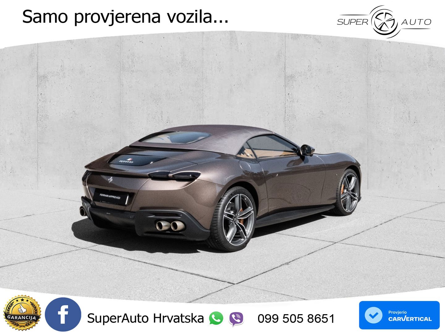Ferrari Roma Spider 3.9 V8 (620 KS) F1 DCT MATRIX+GR SJED+KAM