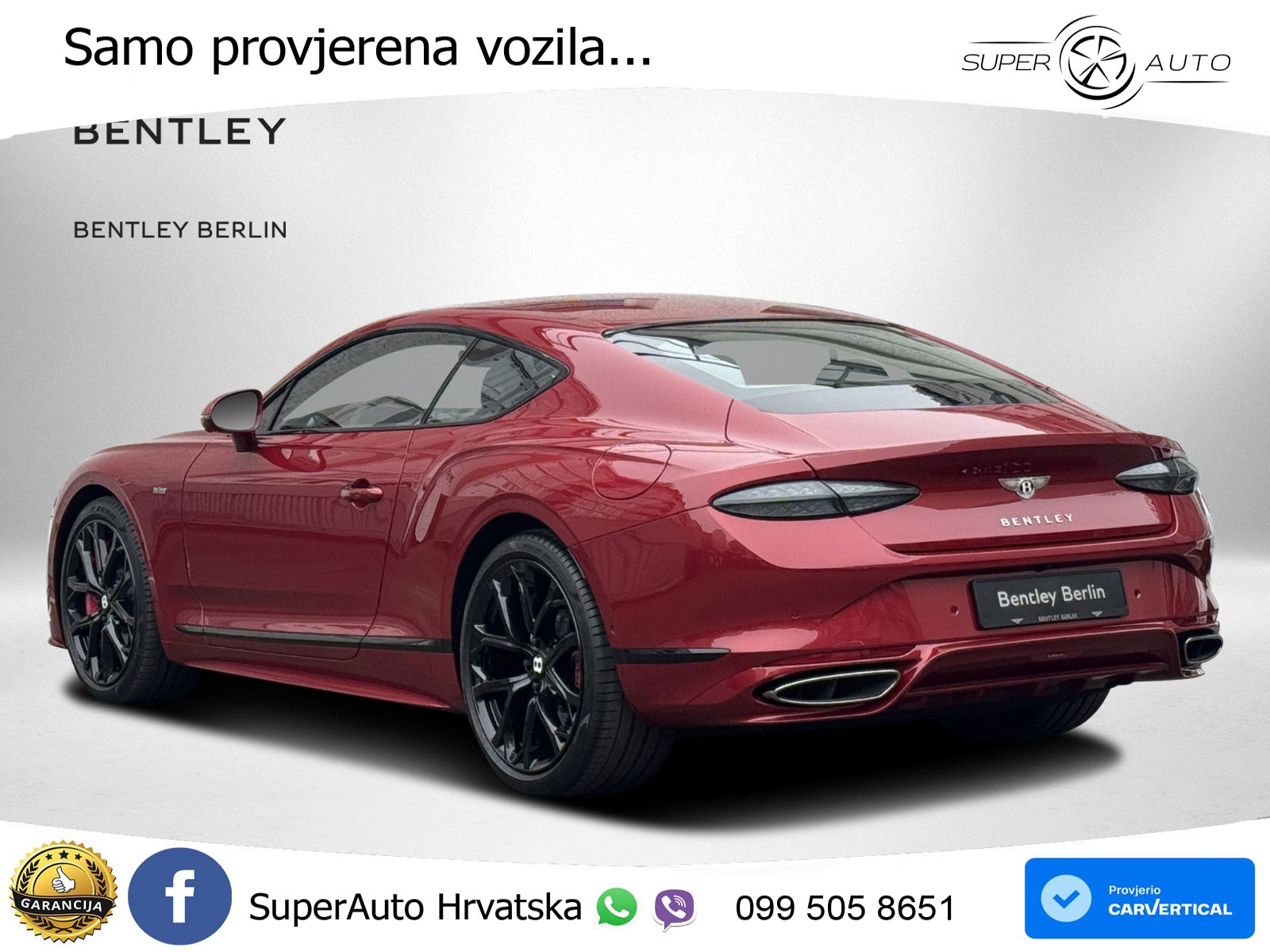 Bentley Continental GT IV 4.0 V8 TFSi (782 KS) AWD DCT LED+GR SJED+ACC