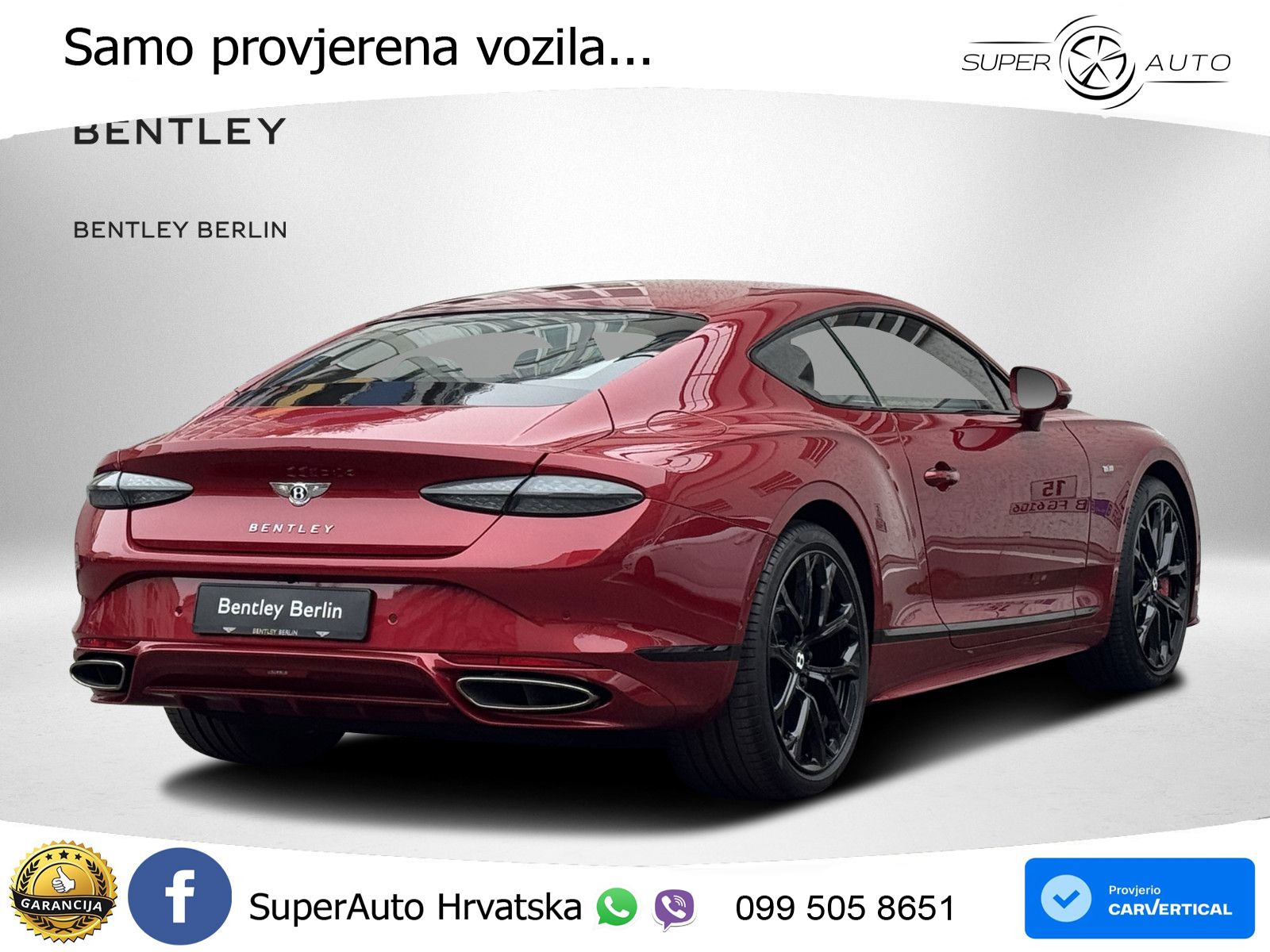Bentley Continental GT IV 4.0 V8 TFSi (782 KS) AWD DCT LED+GR SJED+ACC