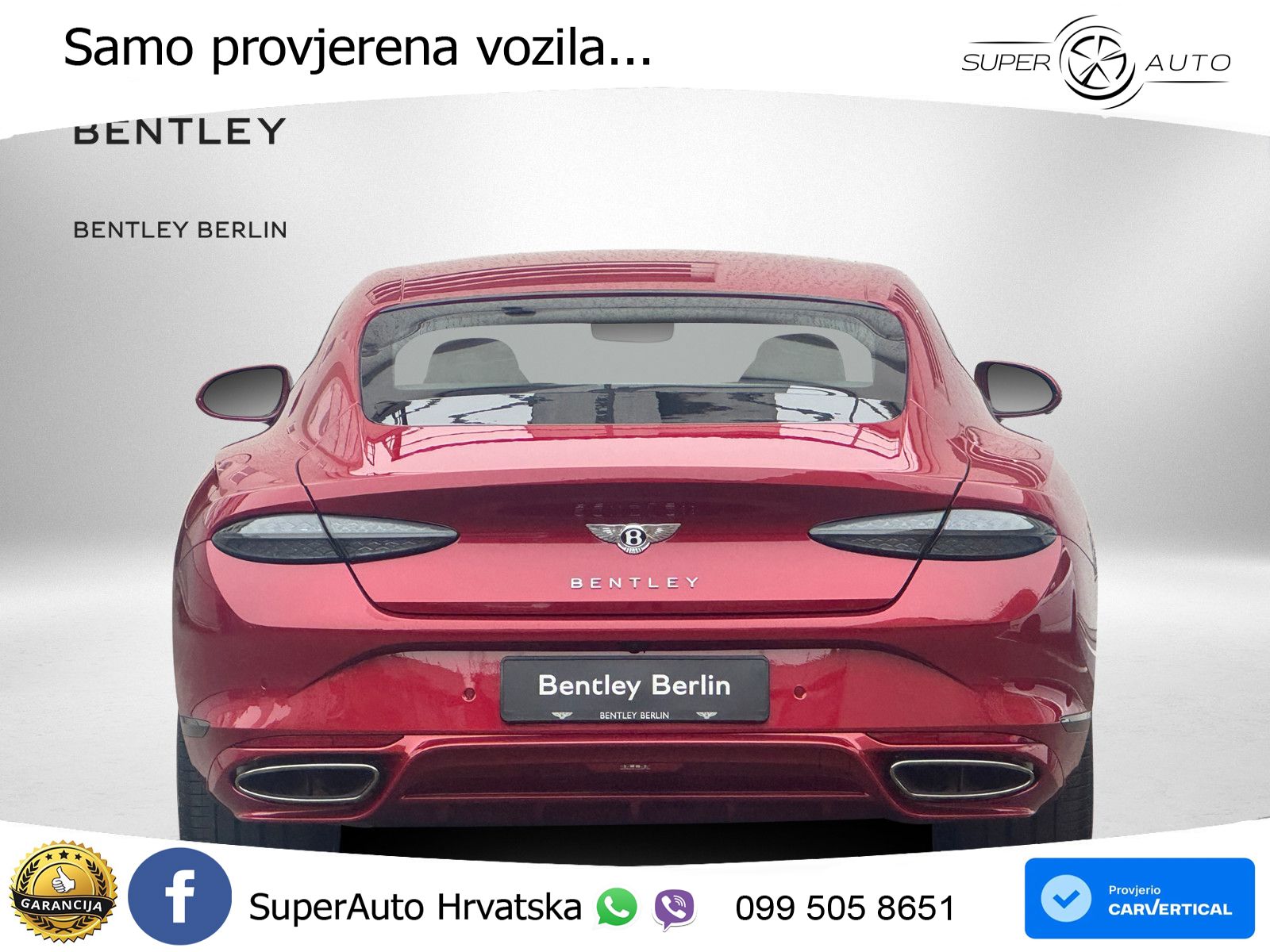 Bentley Continental GT IV 4.0 V8 TFSi (782 KS) AWD DCT LED+GR SJED+ACC