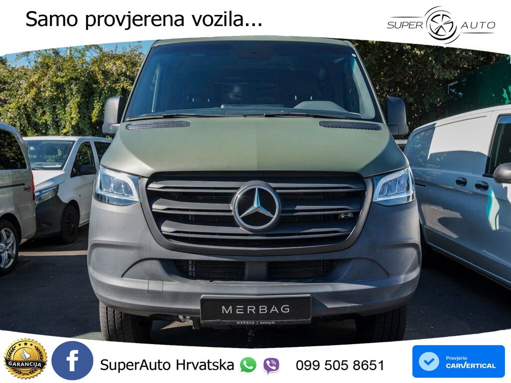 Mercedes-Benz Sprinter 319 CDI DoKa Pritsche 4x4 Automatik LED 190 KS