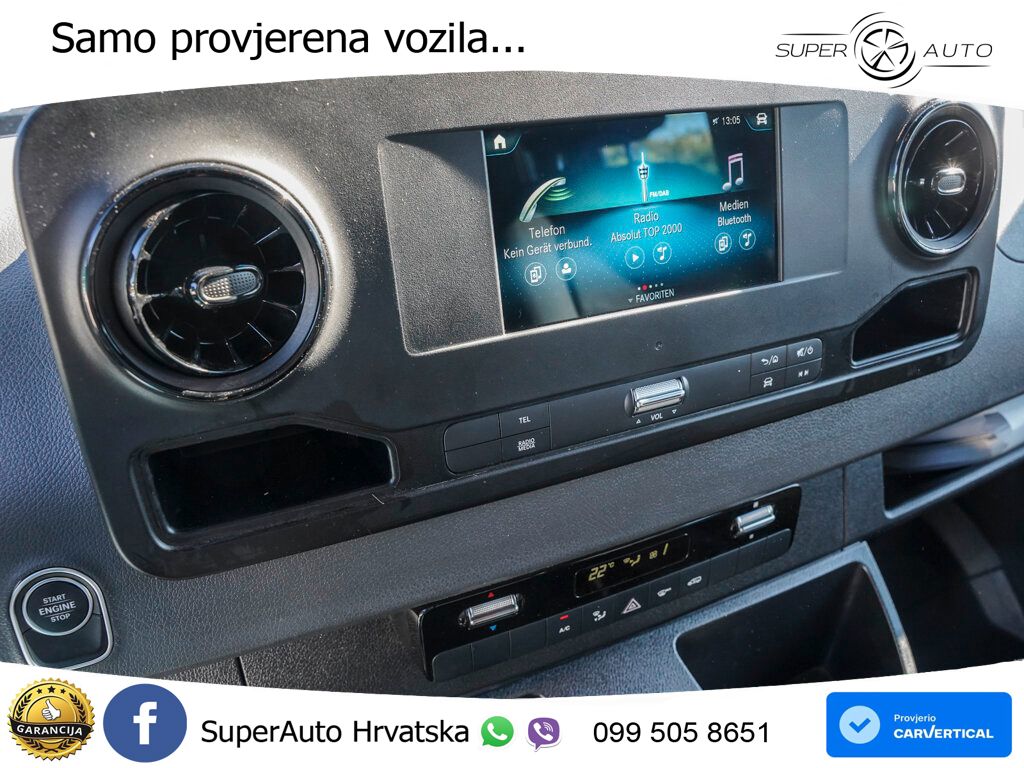 Mercedes-Benz Sprinter 319 CDI DoKa Pritsche 4x4 Automatik LED 190 KS