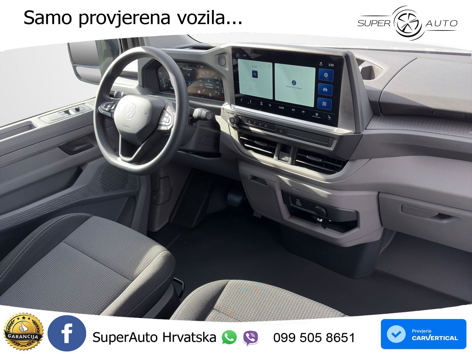 Volkswagen T7 TRANSPORTER KASTEN LANG AHK|LED|R-Kam.|SHZ 150 KS
