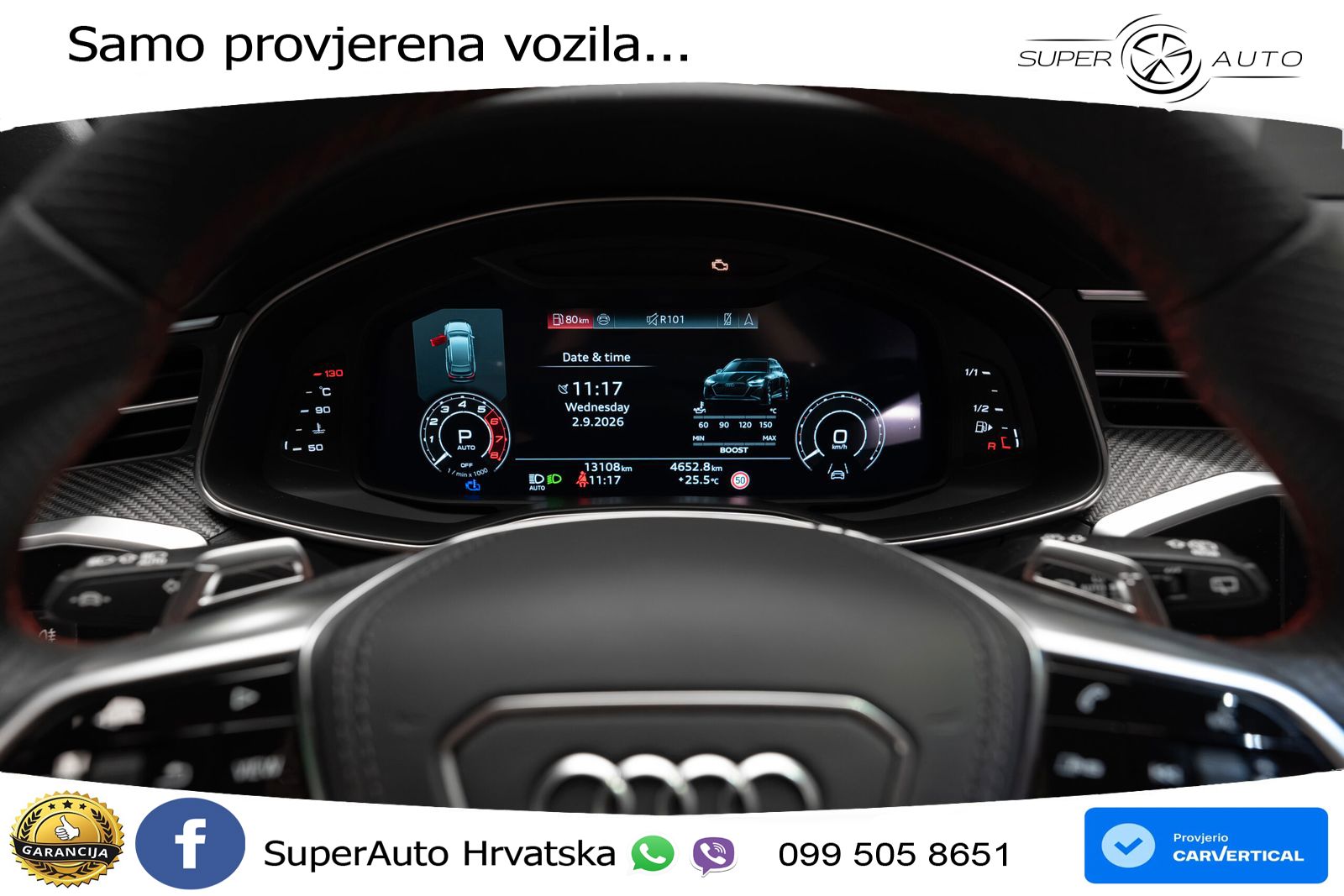 Audi RS6 Avant 4.0 TFSI V8 performance (630 KS)  quattro tiptronic LED+GR SJED+ACC