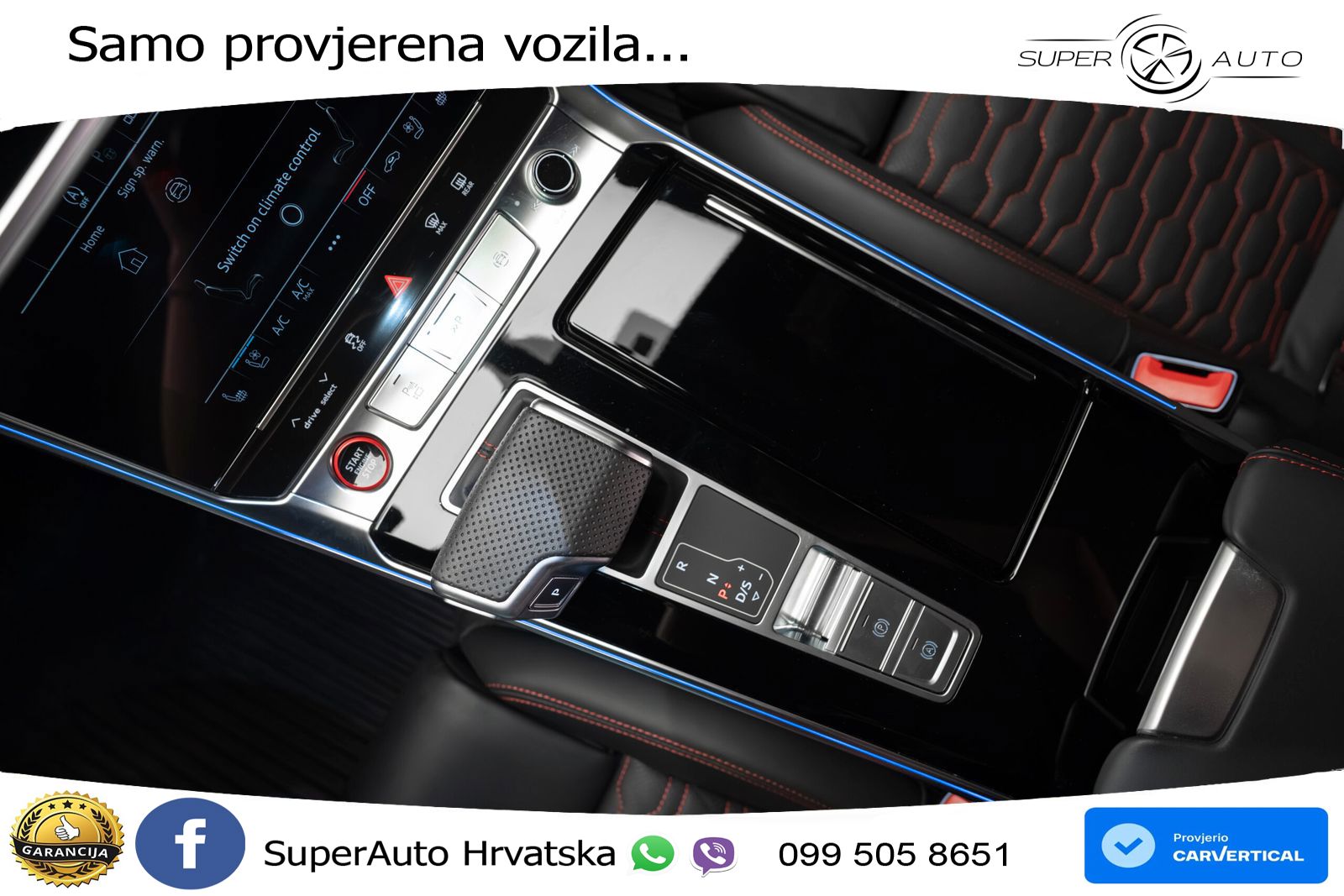 Audi RS6 Avant 4.0 TFSI V8 performance (630 KS)  quattro tiptronic LED+GR SJED+ACC