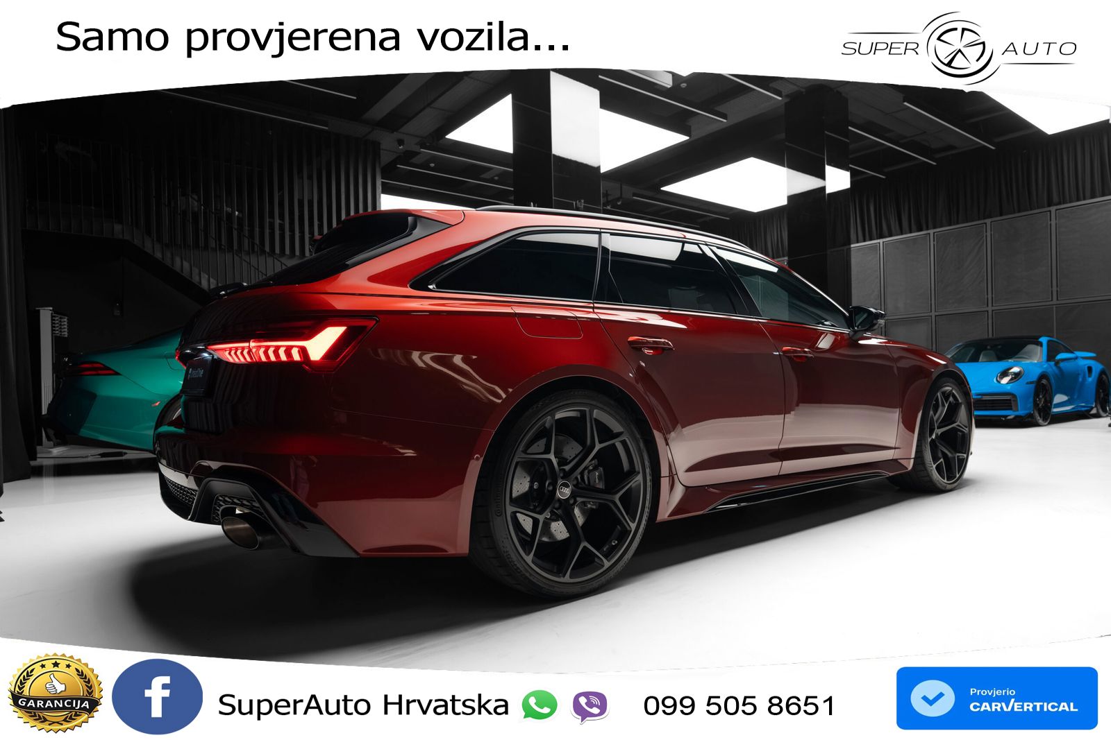 Audi RS6 Avant 4.0 TFSI V8 performance (630 KS)  quattro tiptronic LED+GR SJED+ACC