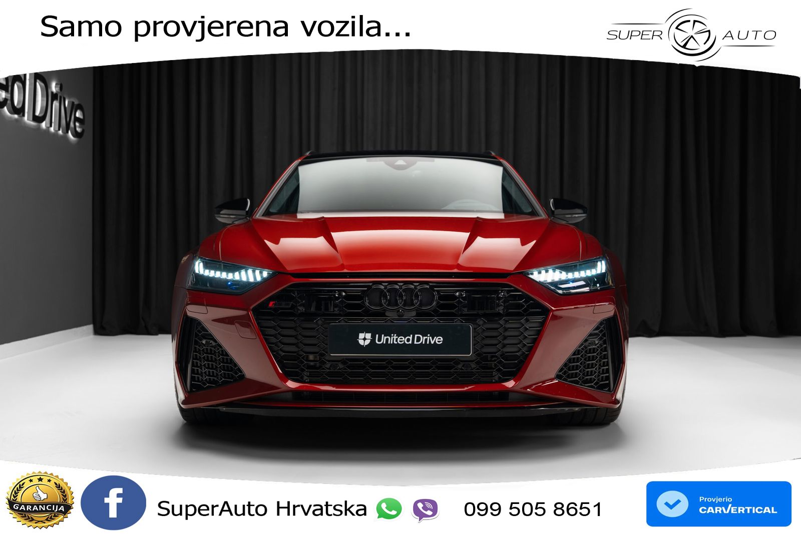 Audi RS6 Avant 4.0 TFSI V8 performance (630 KS)  quattro tiptronic LED+GR SJED+ACC