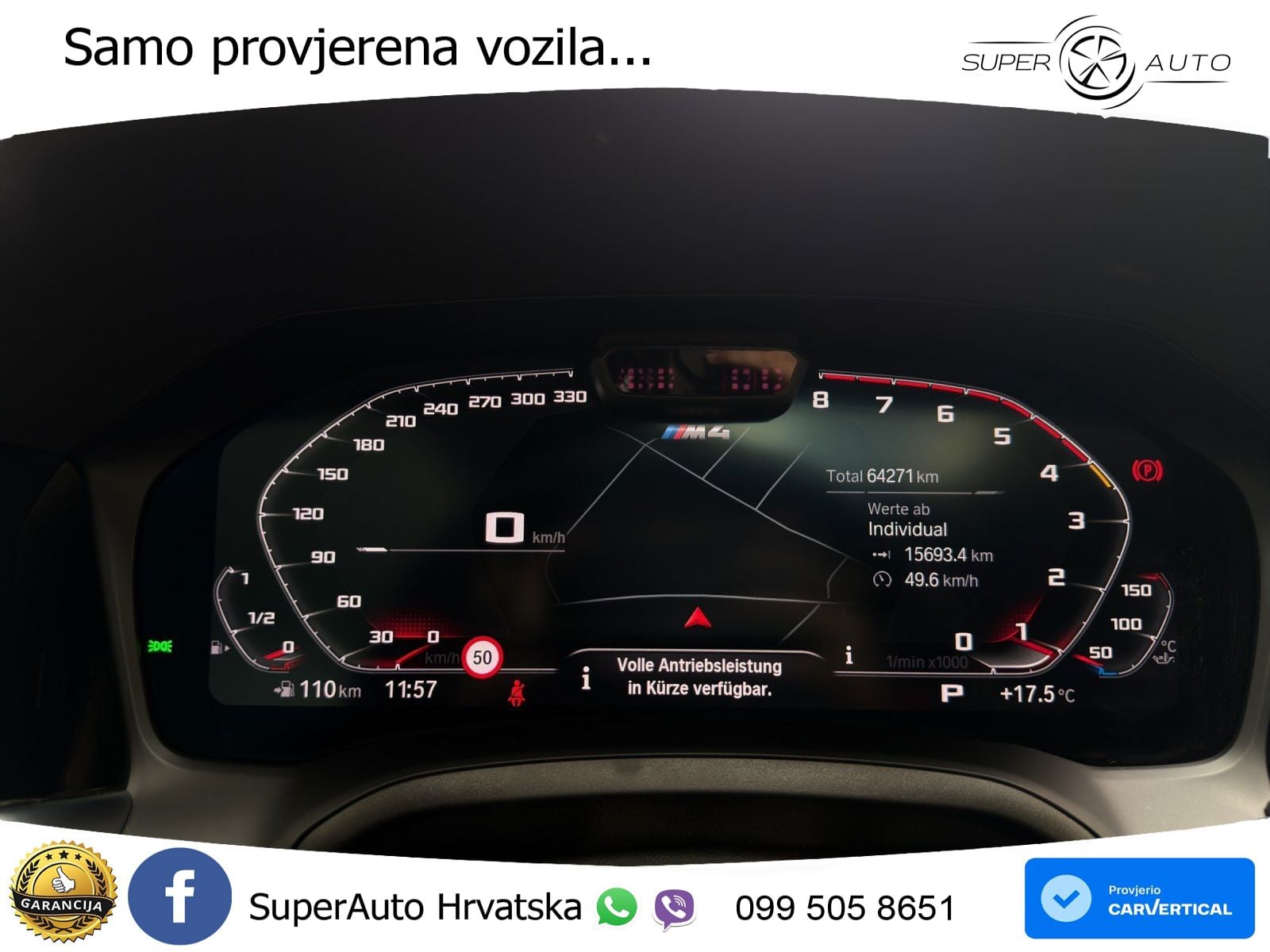 BMW M4 Competition 3.0 (510 KS) xDrive Steptronic LED+GR SJED+ACC