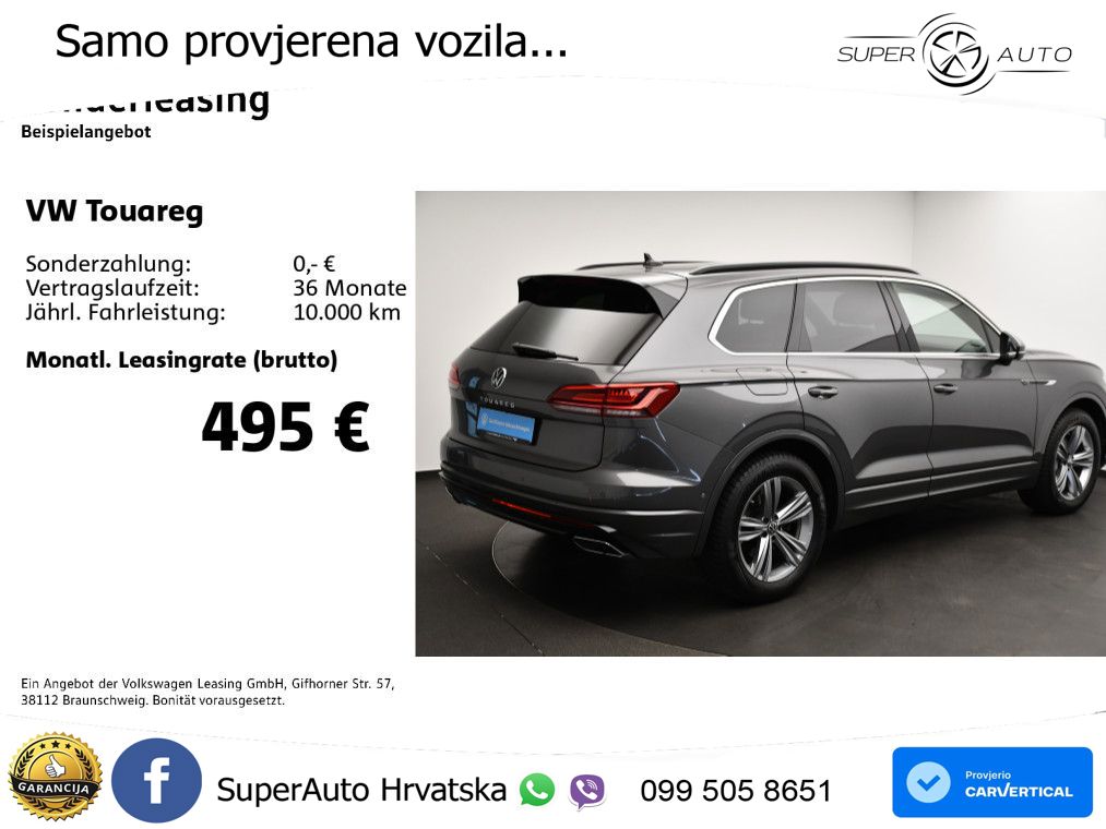 Volkswagen Touareg 3.0 V6 TDI (231 KS) 4MOTION Tiptronic R-Line ZRAČNI+ACC+GR SJED+KAM+PANO