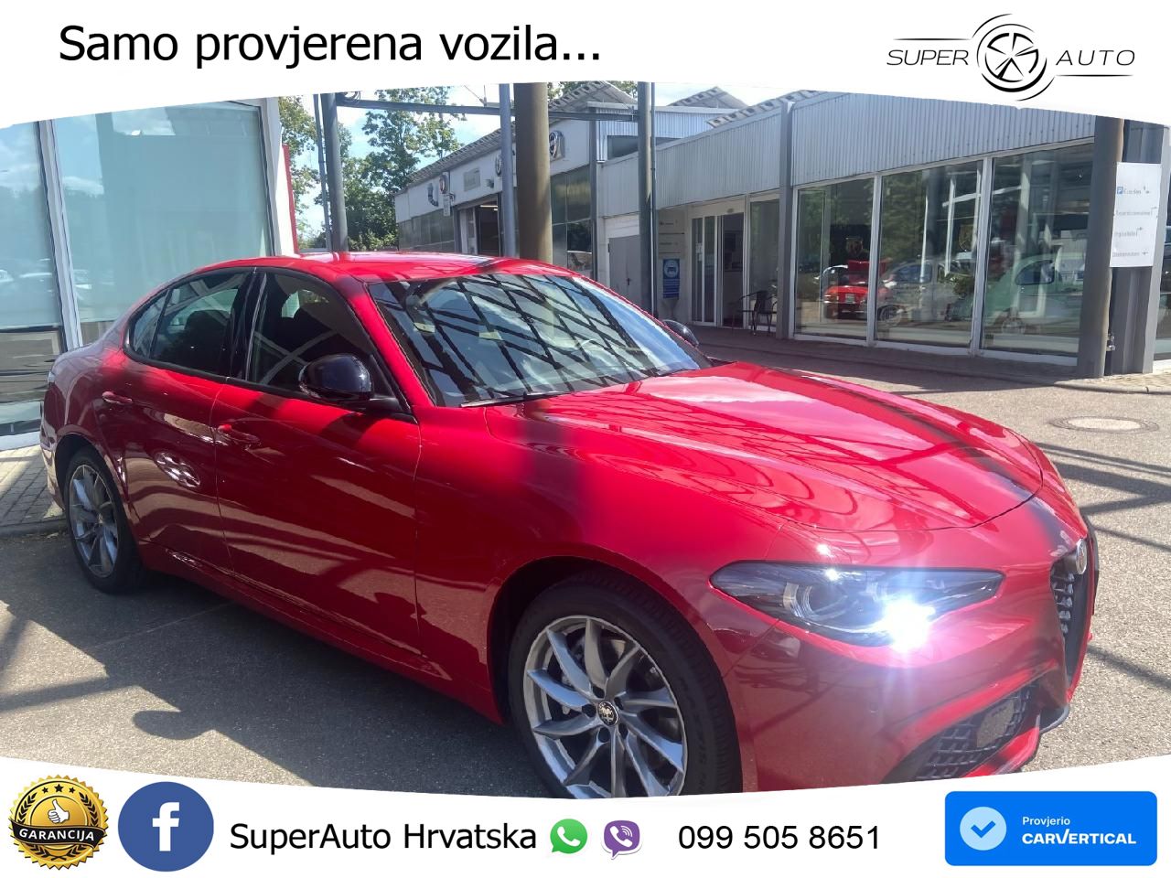 Alfa Romeo Giulia 2.0 Turbo (280 KS) Q4 Automatic LED+ACC