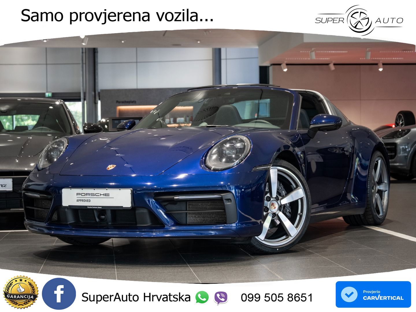 Porsche 911 Targa 4 3.0 (385 KS) PDK LED+GR SJED+ACC