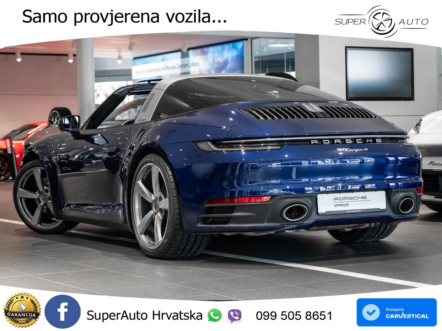 Porsche 911 Targa 4 3.0 (385 KS) PDK LED+GR SJED+ACC