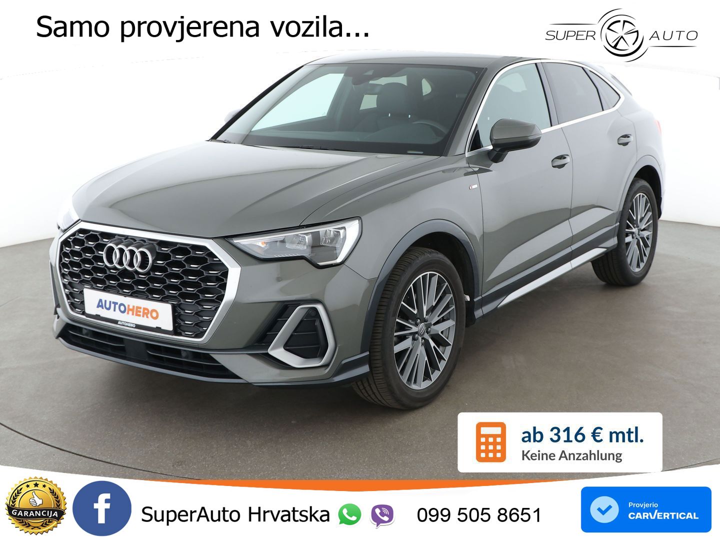 Audi Q3 II Sportback 35 TFSI (150 KS) S line LED+GR SJED+ACC