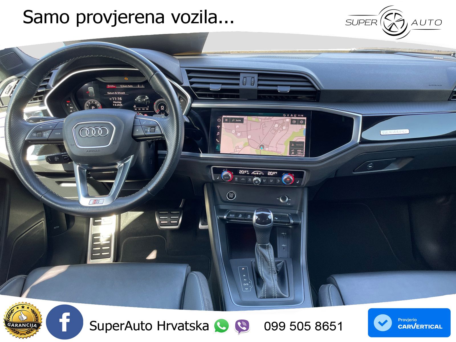 Audi Q3 II Sportback 40 TFSI (190 KS) quattro S tronic S line LED+GR SJED+ACC