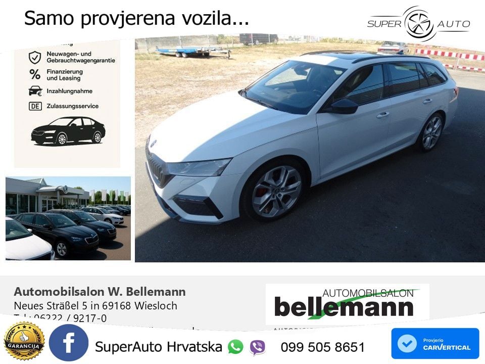 Škoda Octavia Combi RS 2.0 TDI (200 KS) 4x4 DSG LED+GR SJED+ACC