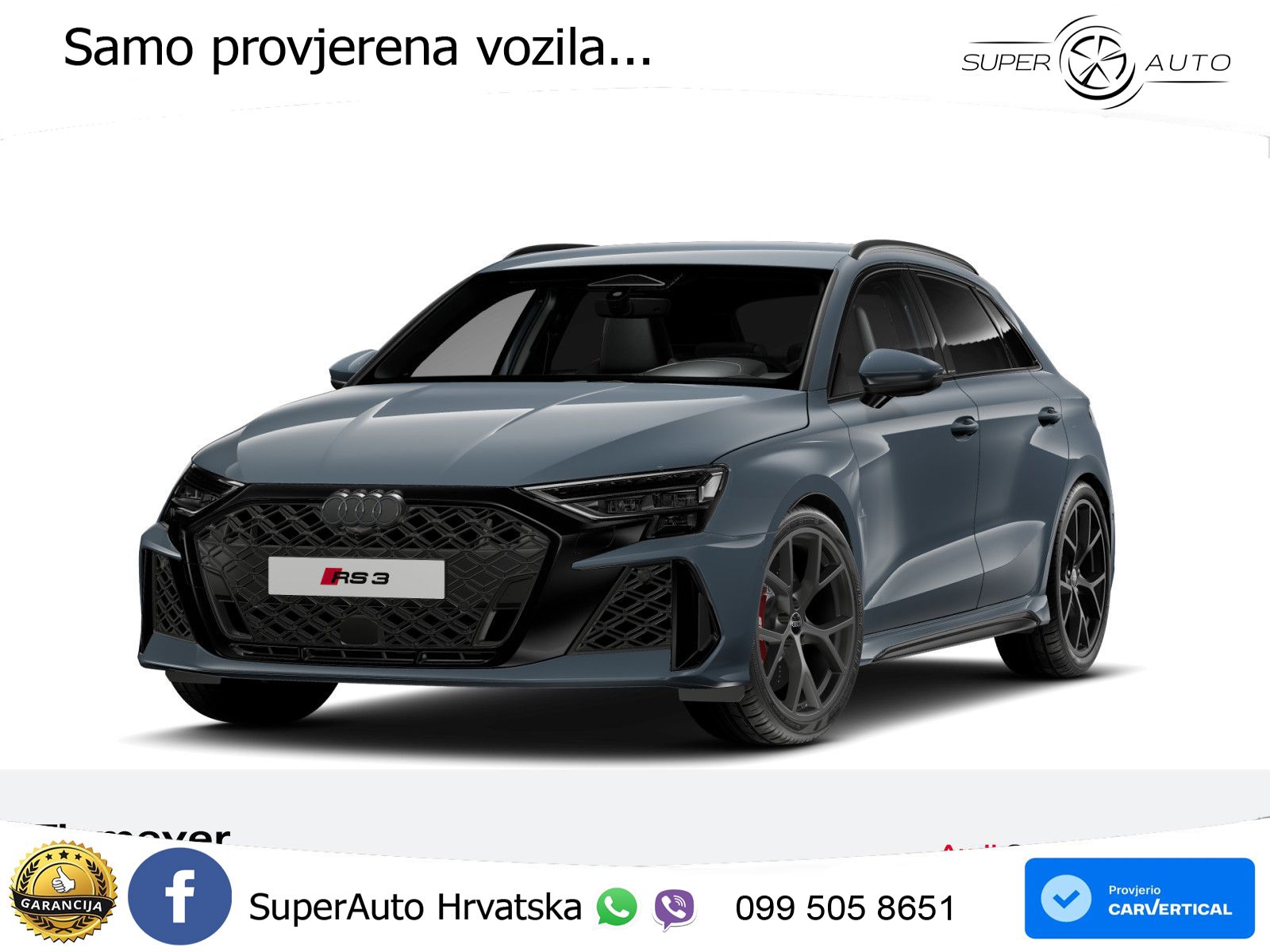 Audi RS3 Sportback 2.5 TFSI (400 KS) quattro S tronic LED+GR SJED+ACC