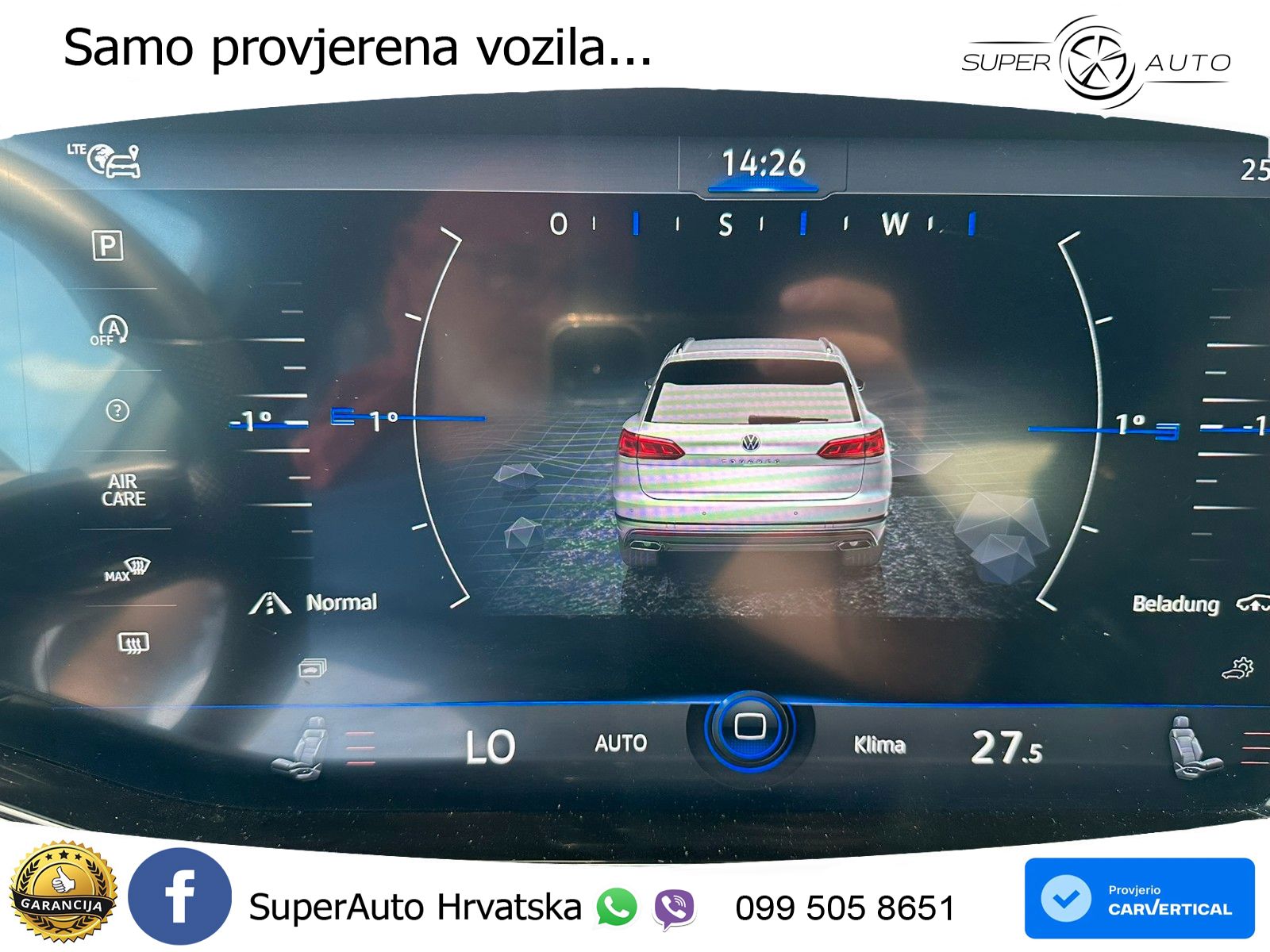 Volkswagen Touareg 3.0 V6 TDI (231 KS) 4MOTION Tiptronic R-Line ZRAČNI+ACC+GR SJED+KAM