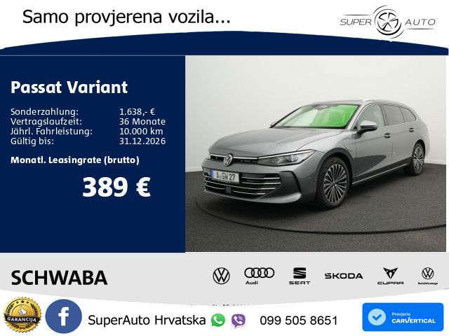 Volkswagen Passat Variant 1.5 TSI (204 KS) eHybrid DSG Elegance MATRIX+GR SJED+KAM
