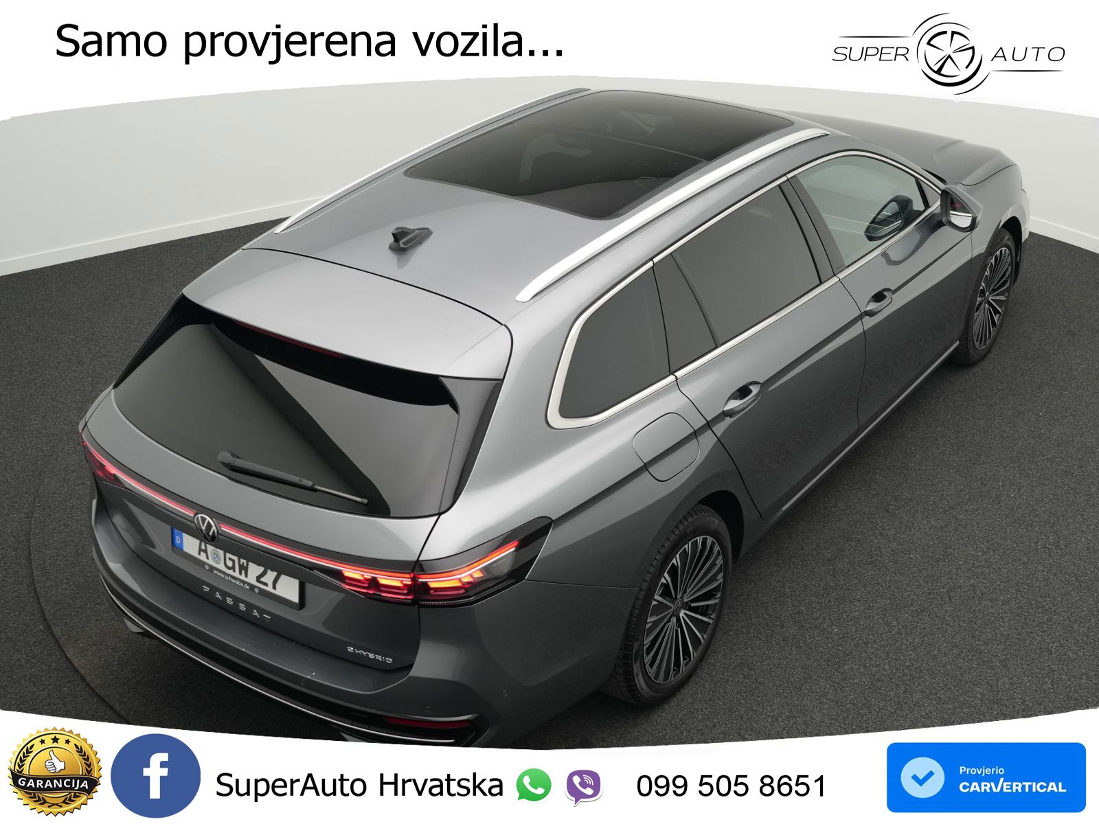 Volkswagen Passat Variant 1.5 TSI (204 KS) eHybrid DSG Elegance MATRIX+GR SJED+KAM