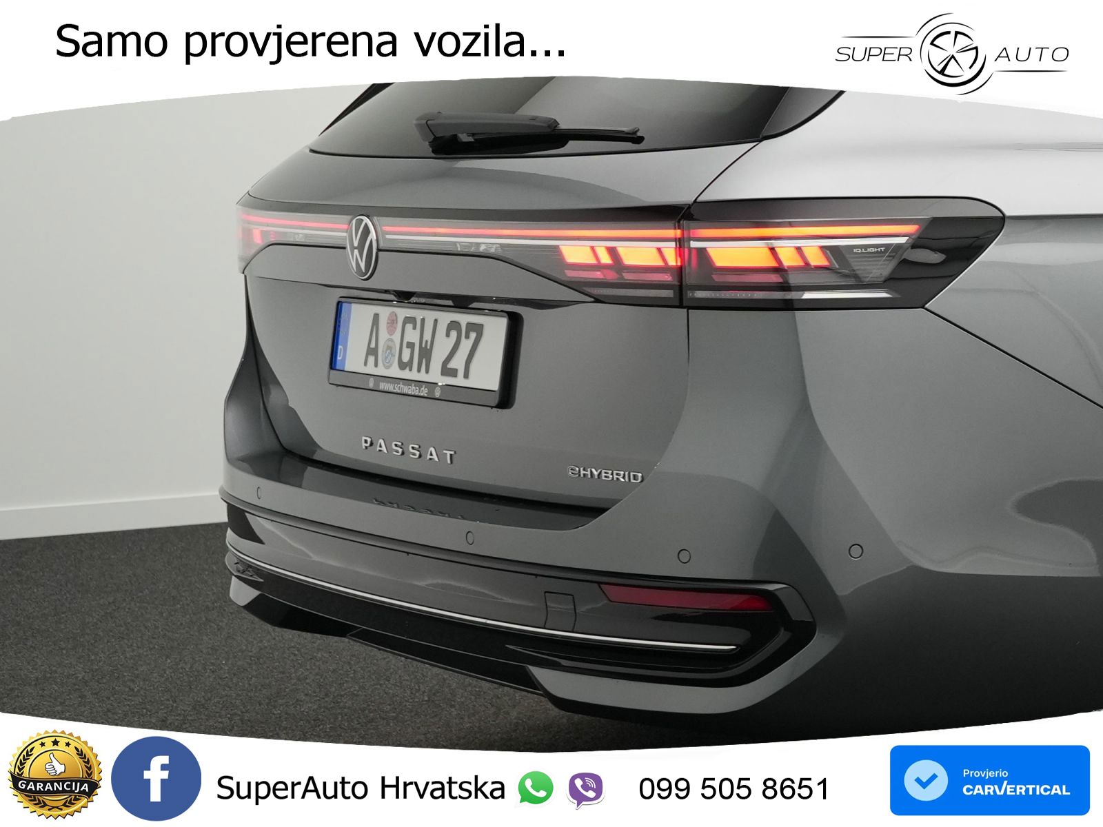 Volkswagen Passat Variant 1.5 TSI (204 KS) eHybrid DSG Elegance MATRIX+GR SJED+KAM