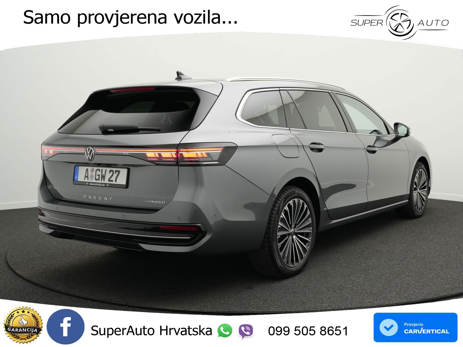 Volkswagen Passat Variant 1.5 TSI (204 KS) eHybrid DSG Elegance MATRIX+GR SJED+KAM