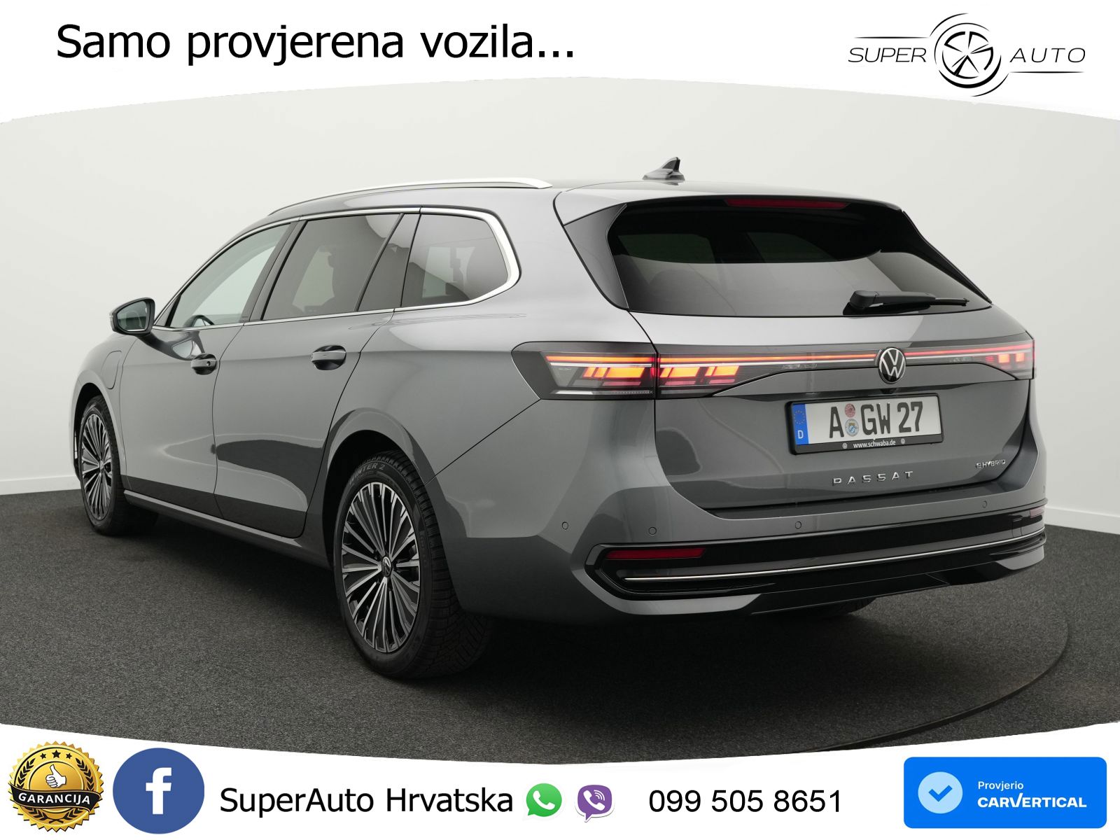 Volkswagen Passat Variant 1.5 TSI (204 KS) eHybrid DSG Elegance MATRIX+GR SJED+KAM