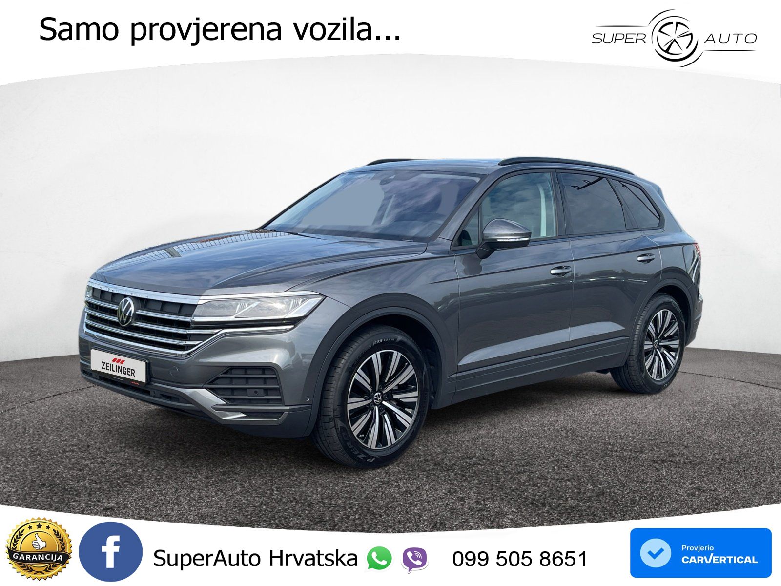 Volkswagen Touareg 3.0 V6 TDI (286 KS) 4MOTION Tiptronic ZRAČNI+ACC+GR SJED+KAM+PANO