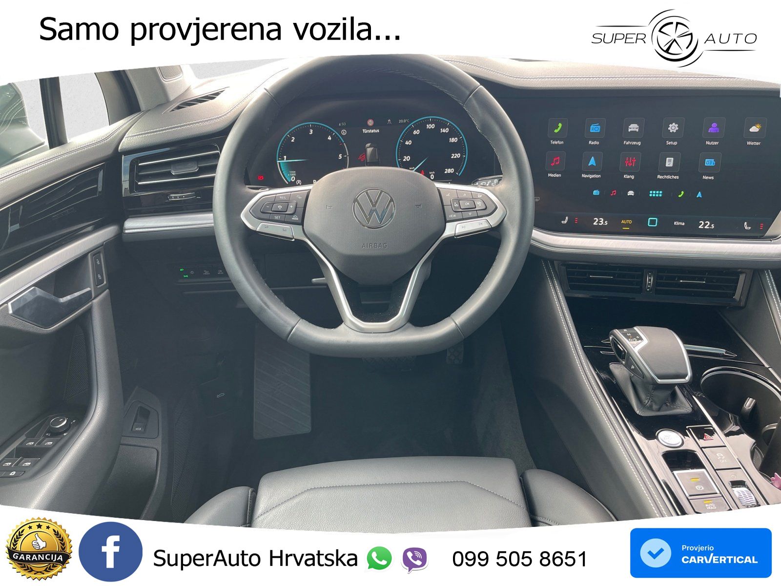 Volkswagen Touareg 3.0 V6 TDI (286 KS) 4MOTION Tiptronic ZRAČNI+ACC+GR SJED+KAM+PANO