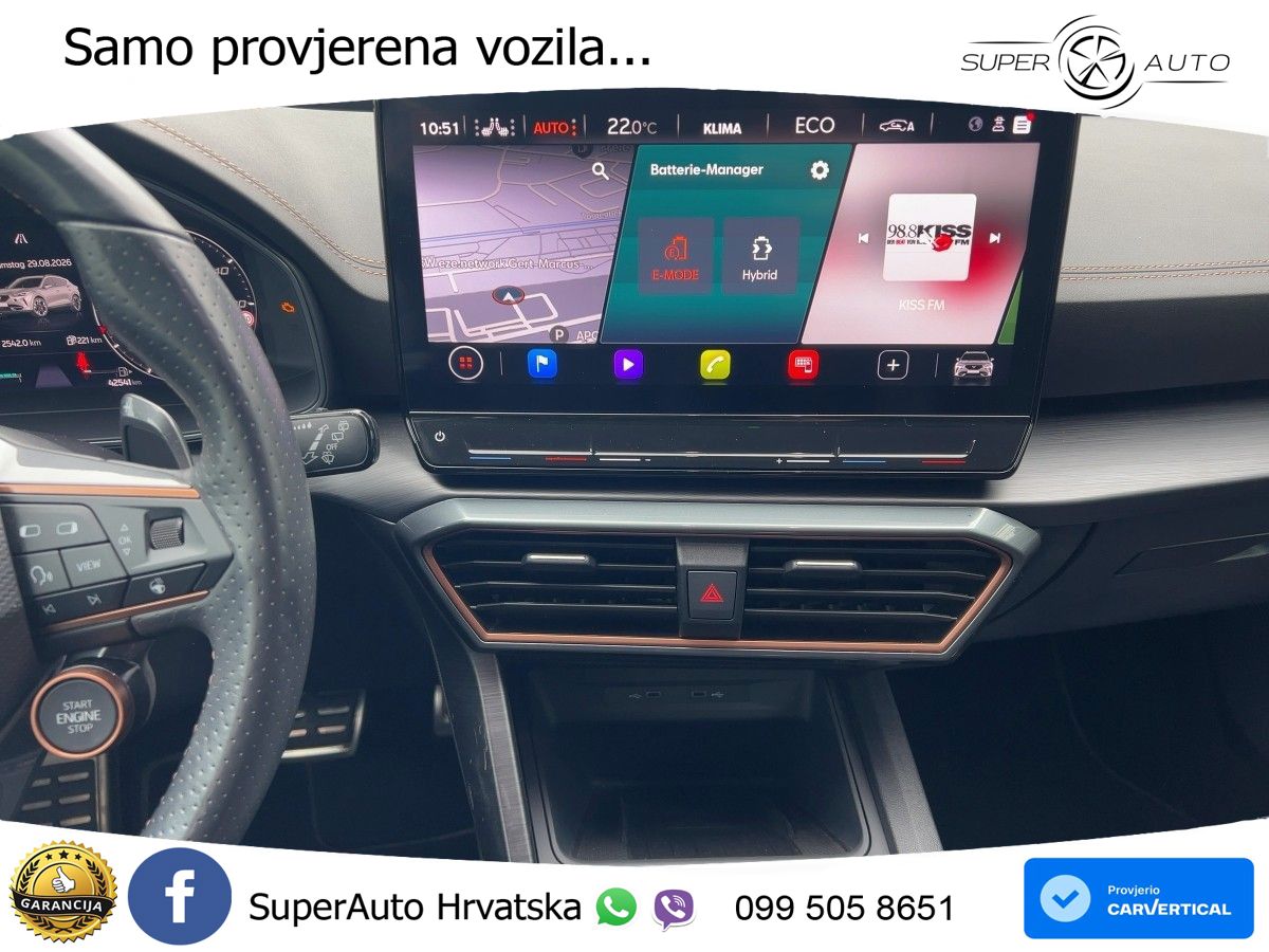 Cupra Formentor 1.4 TSI (245 KS) e-Hybrid DSG VZ LED+GR SJED+ACC