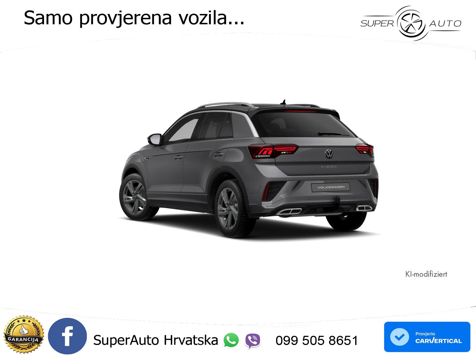 Volkswagen T-Roc 1.5 TSI (150 KS) DSG R-Line LED+GR SJED+ACC
