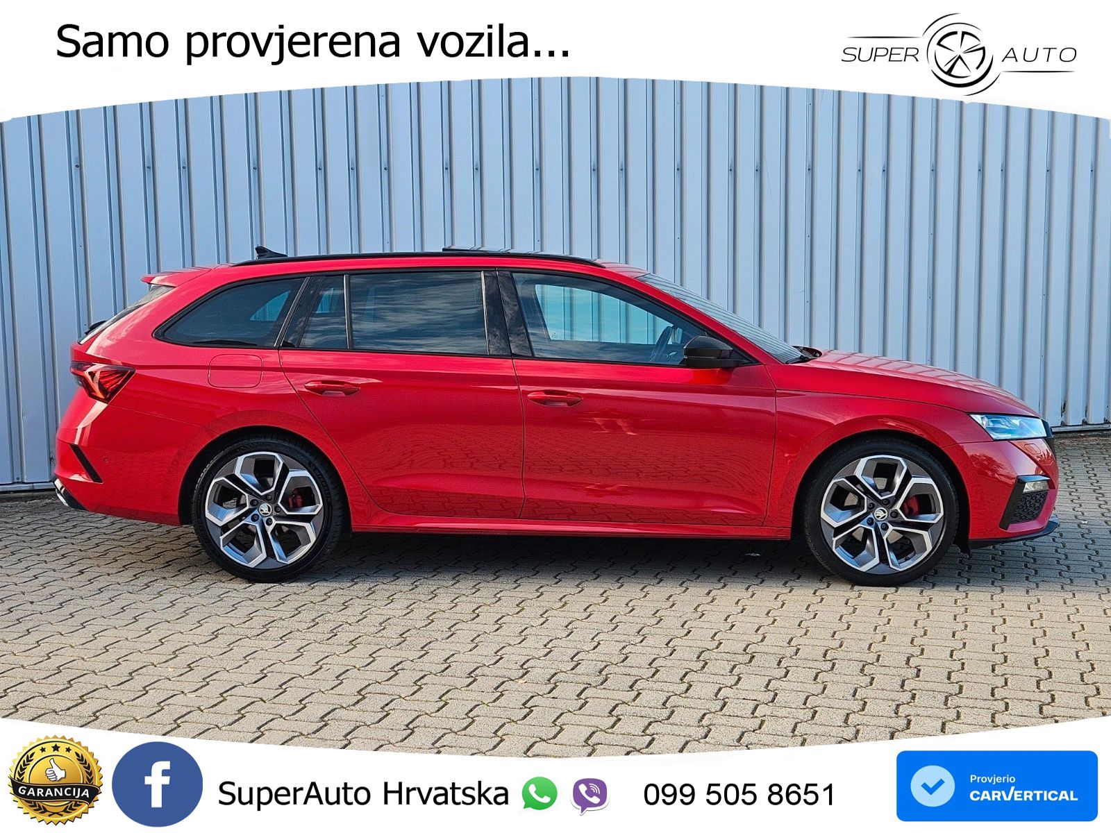 Škoda Octavia Combi RS 2.0 TDI (200 KS) 4x4 DSG LED+GR SJED+ACC