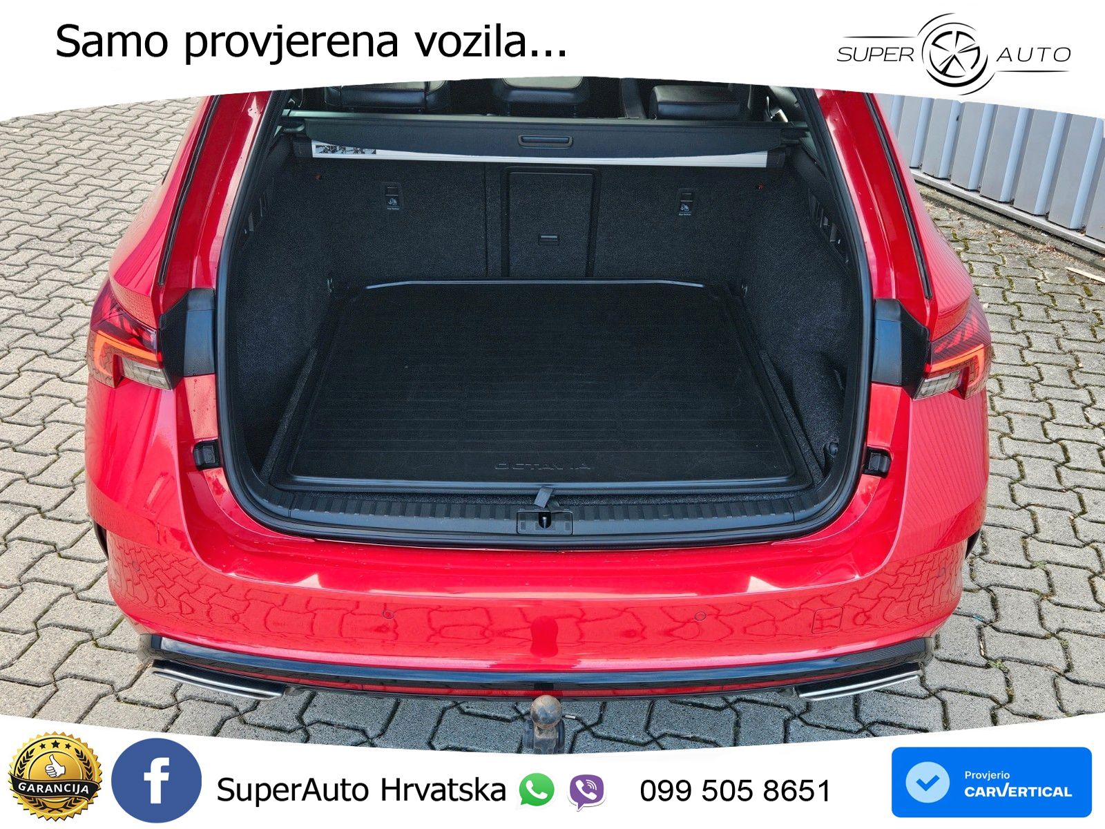 Škoda Octavia Combi RS 2.0 TDI (200 KS) 4x4 DSG LED+GR SJED+ACC