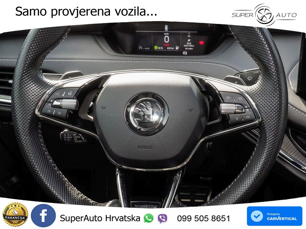 Škoda Enyaq iV 80 82 kWh (204 KS) SportLine MATRIX+GR SJED+KAM