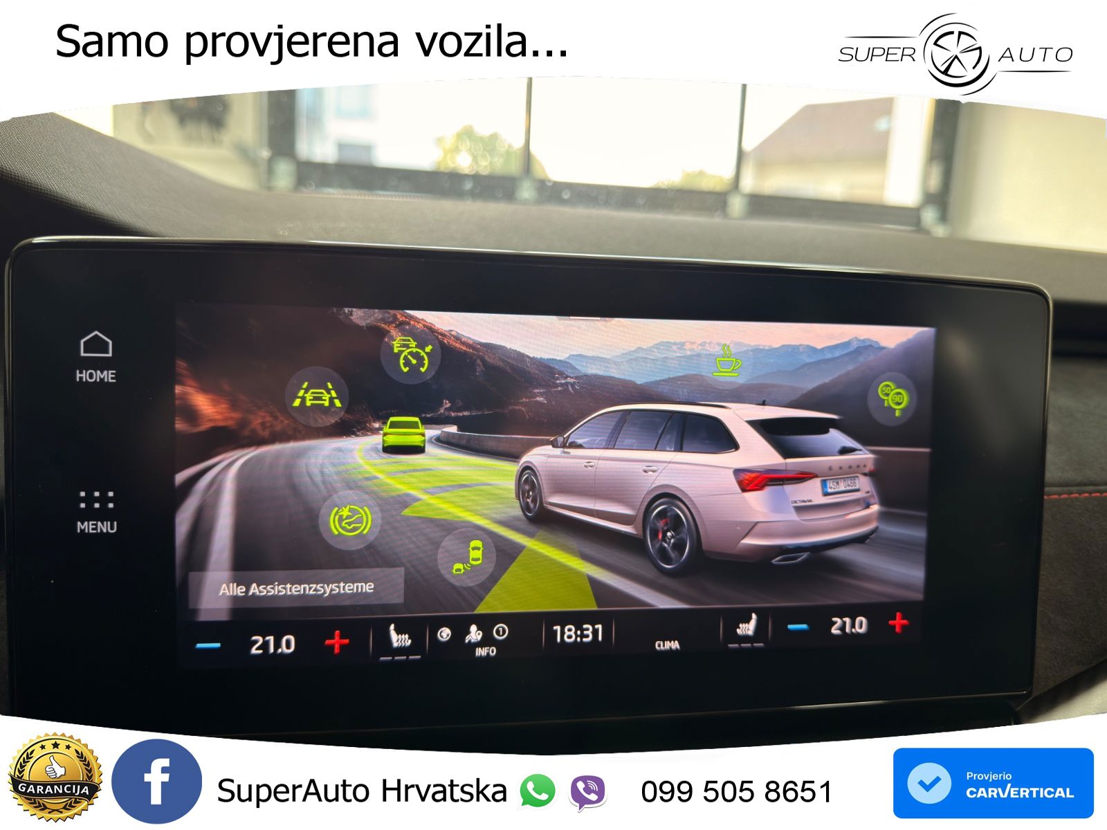 Škoda Octavia Combi RS 2.0 TSI (245 KS) DSG LED+GR SJED+ACC